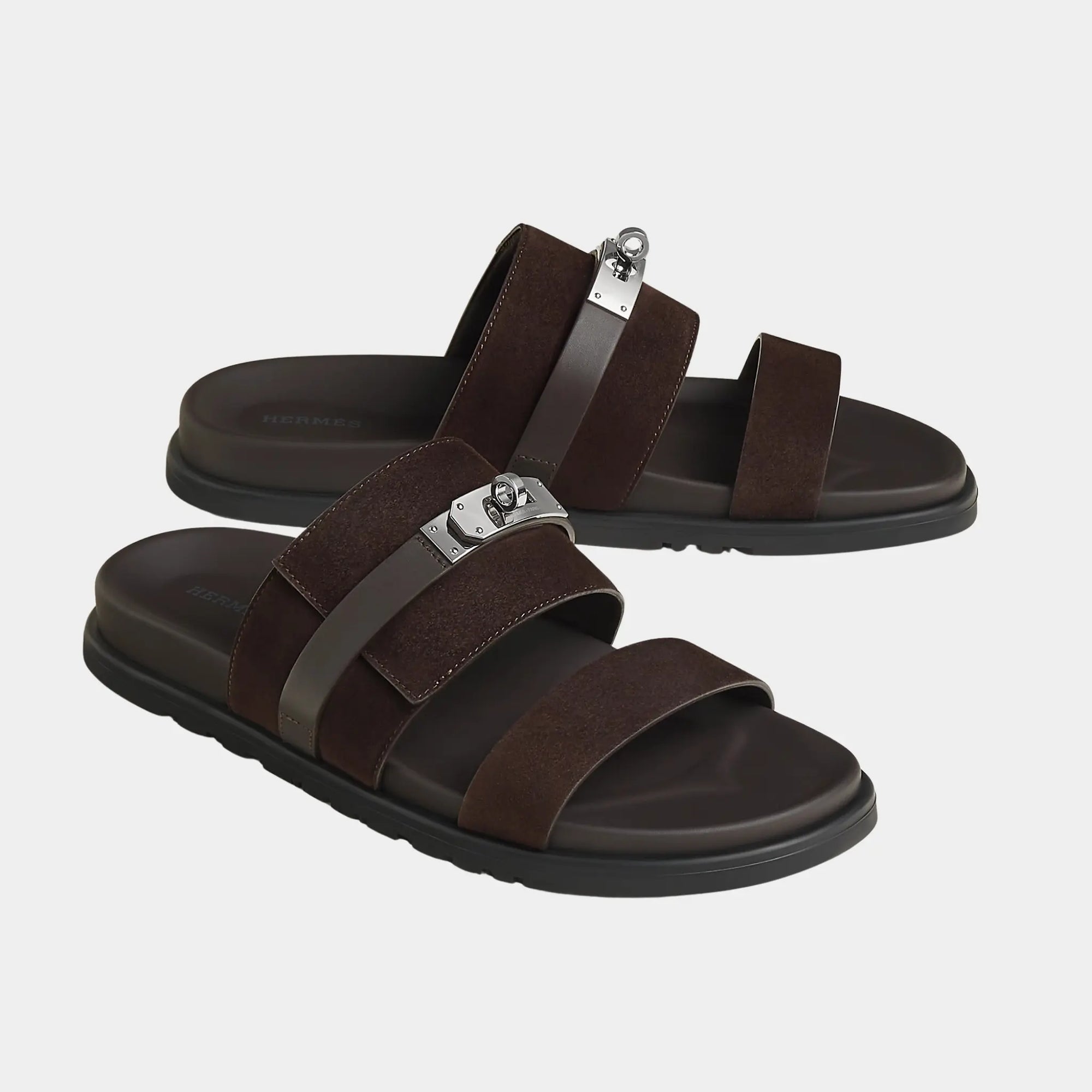 Jackson Sandals Suede Goatskin And Calfskin Hermes – Гарантія оригінальності – збільшений вид