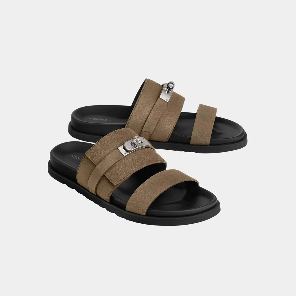 Оригінальна Jackson Sandals Suede Goatskin Hermes – боковий вид
