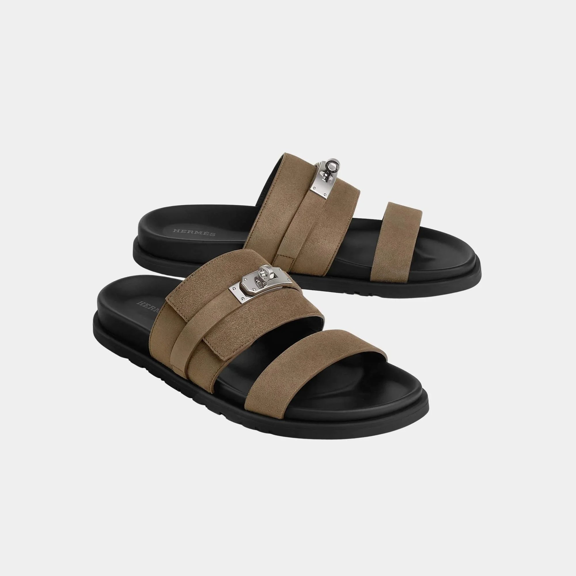 Оригінальна Jackson Sandals Suede Goatskin Hermes – боковий вид