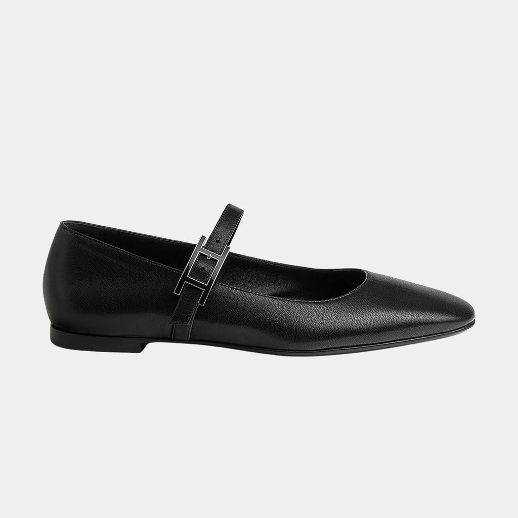 Jane Ballerinas In Goatskin Hermes – Гарантія оригінальності – вид ззаду