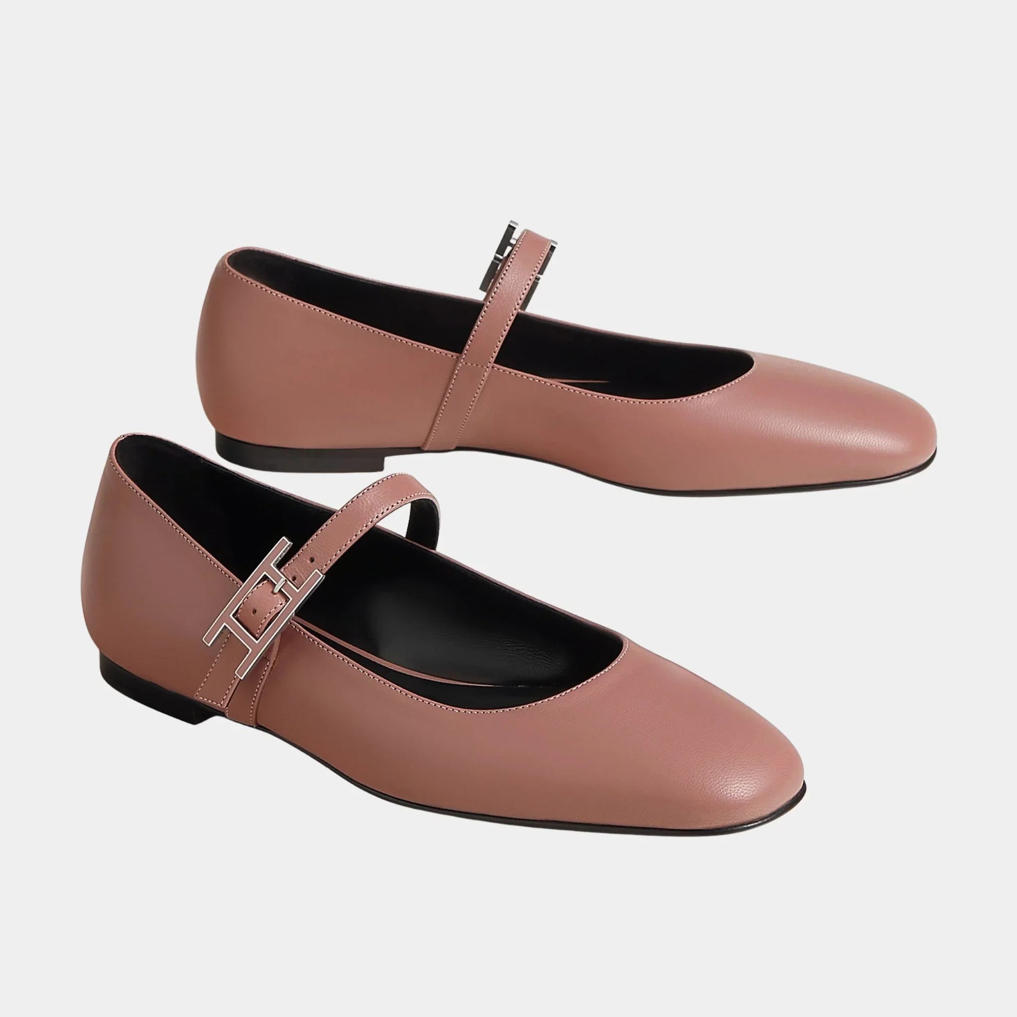 Jane Ballerinas In Goatskin Hermes – Гарантія оригінальності – збільшений вид