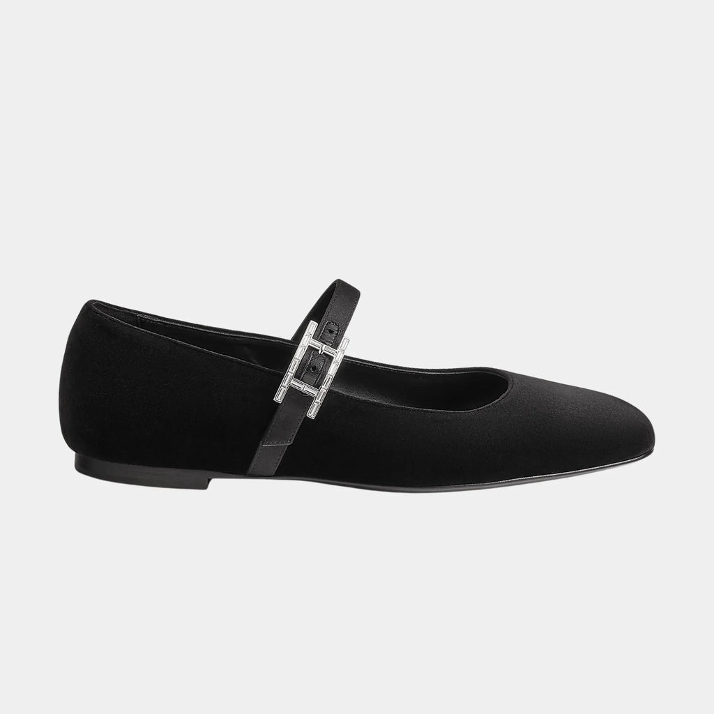 Jane Ballerinas In Velvet And Satin Fabric Hermes оригінал – Купити в Україні – детальний вид