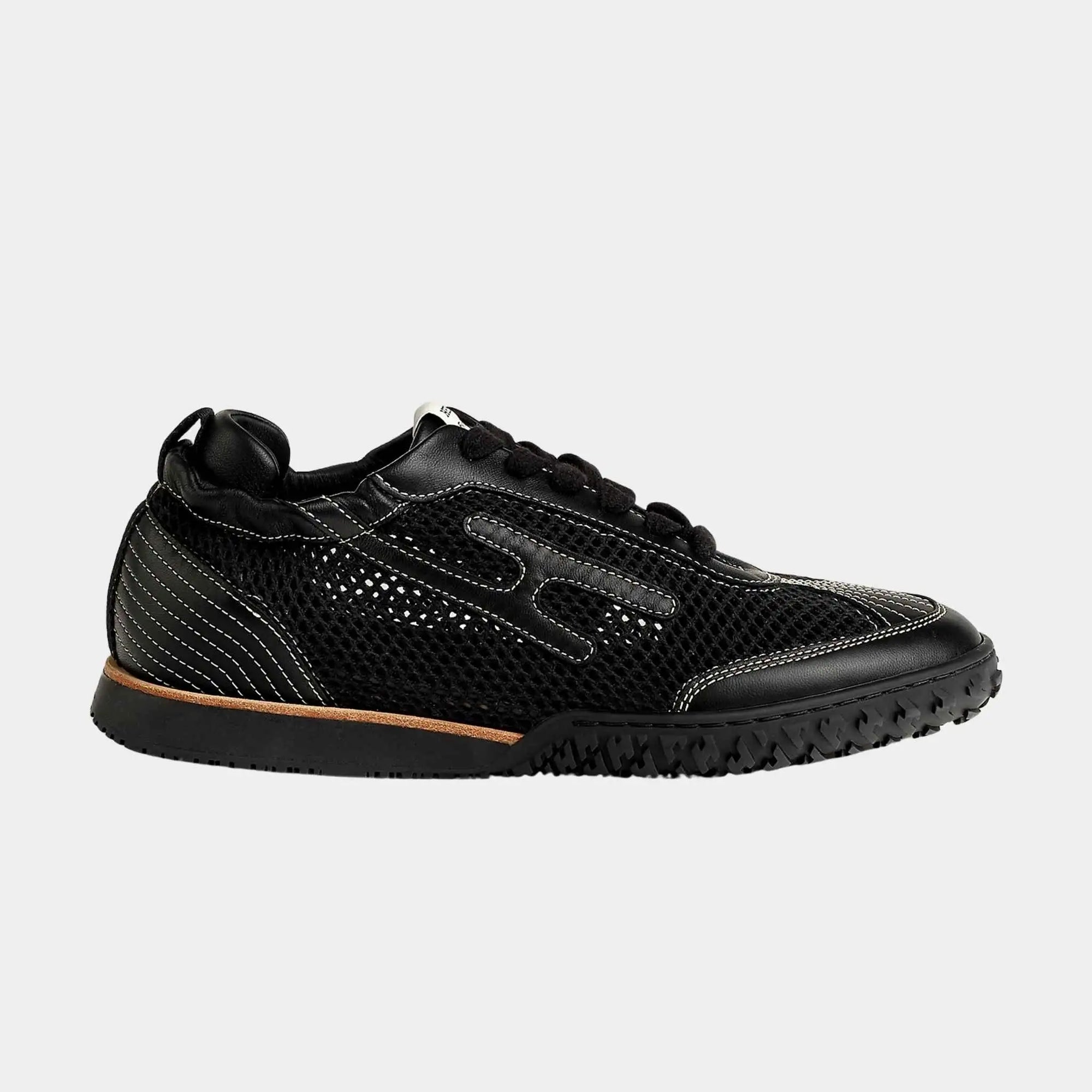 Jet Sneakers In Crochet Knit And Nappa Leather Hermes оригінал – Купити в Україні – вид ззаду