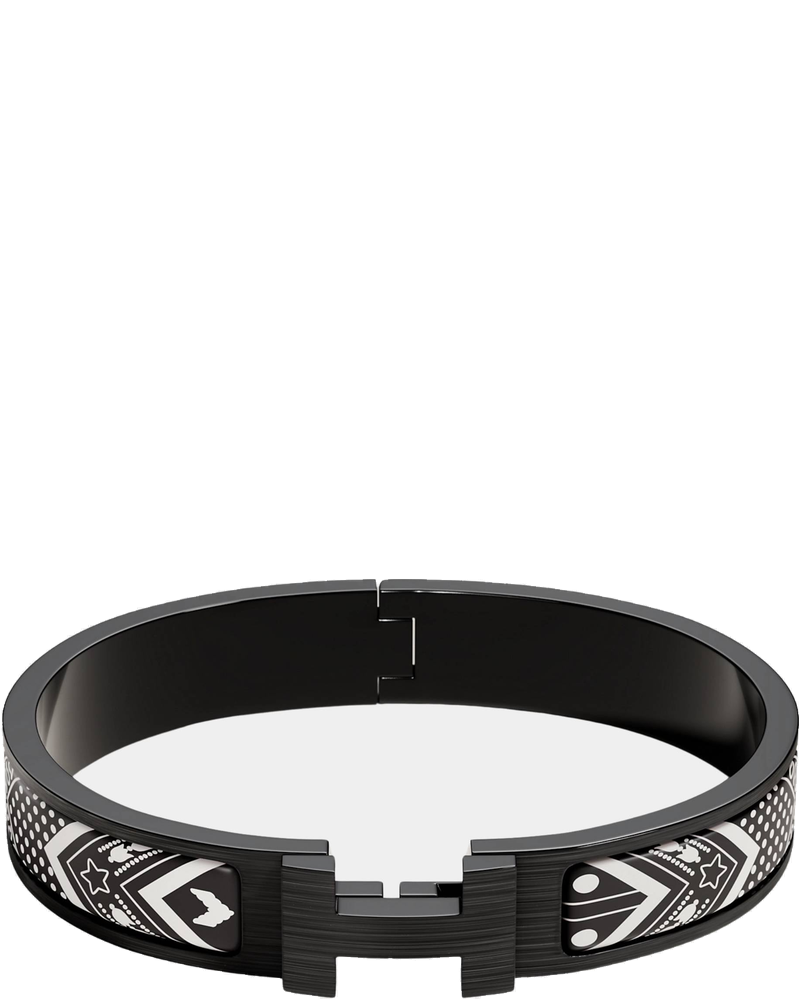 Оригінальна CLIC Hh Bandana So Black Bracelet Hermes