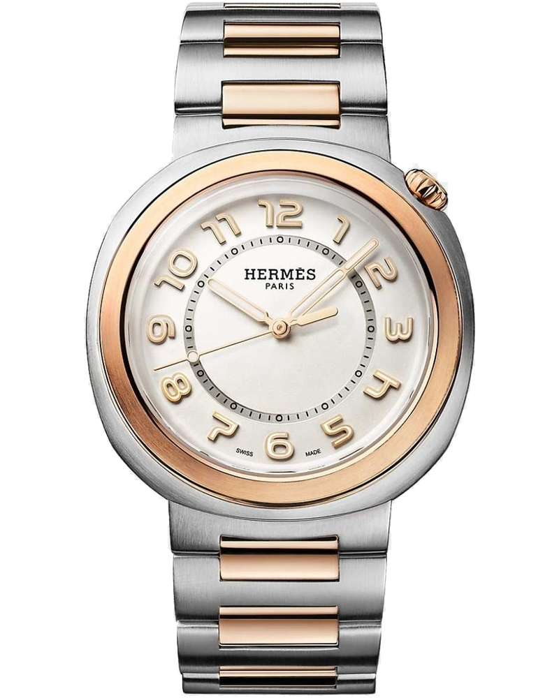 Cut 36 MM Watch With Steel-Rose Gold Bezel And Bracelet Hermes – Гарантія оригінальності