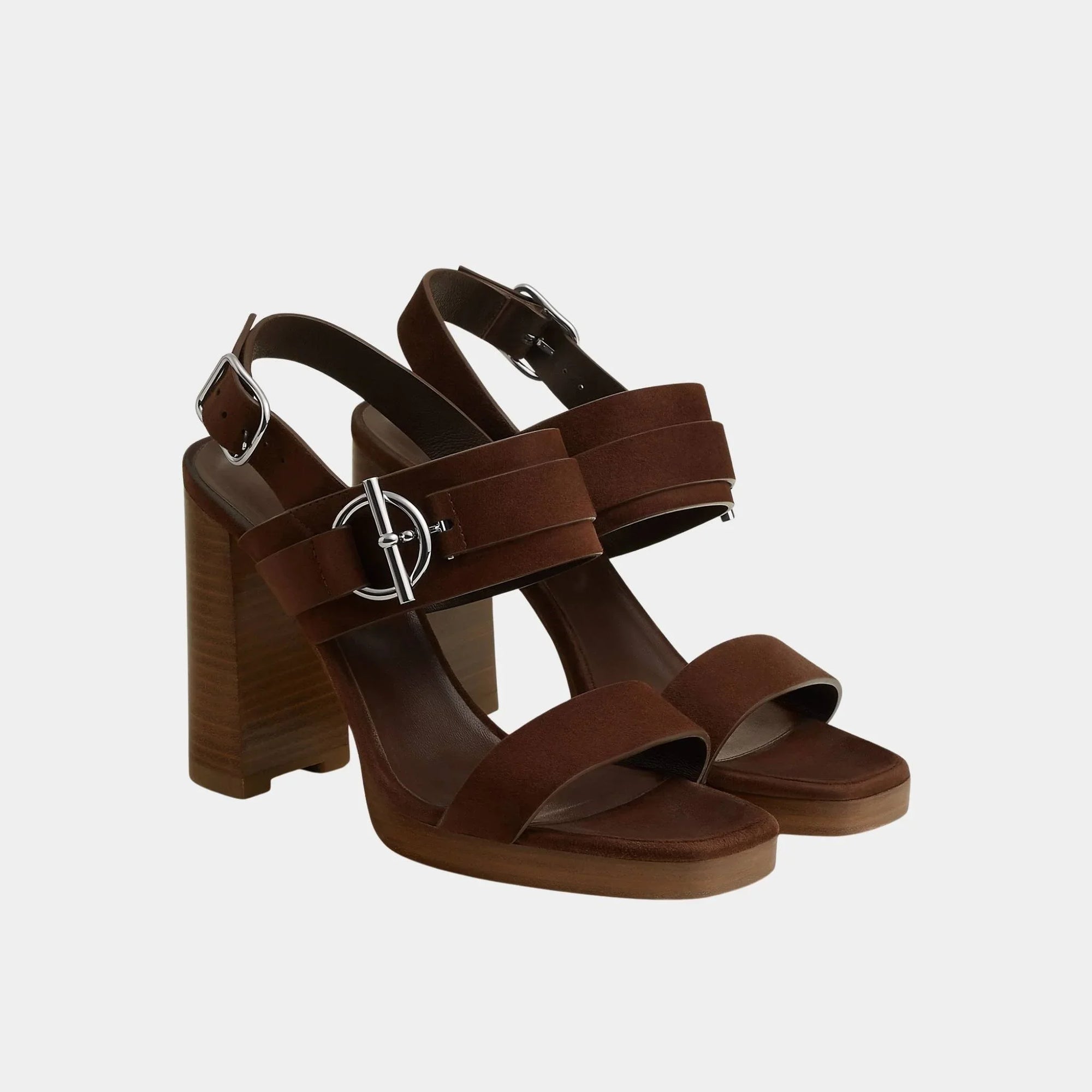 Keen 90 Heeled Sandals In Suede Goatskin Hermes оригінал – Купити в Україні – боковий вид