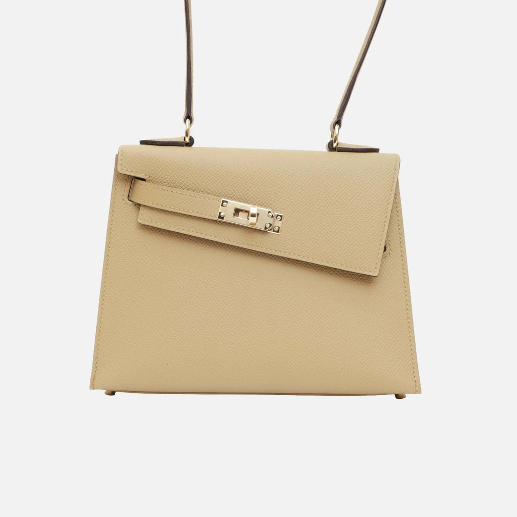 Kelly 20 En Desordre Poussiere Epsom Ghw Hermes оригінал – Купити в Україні – боковий вид
