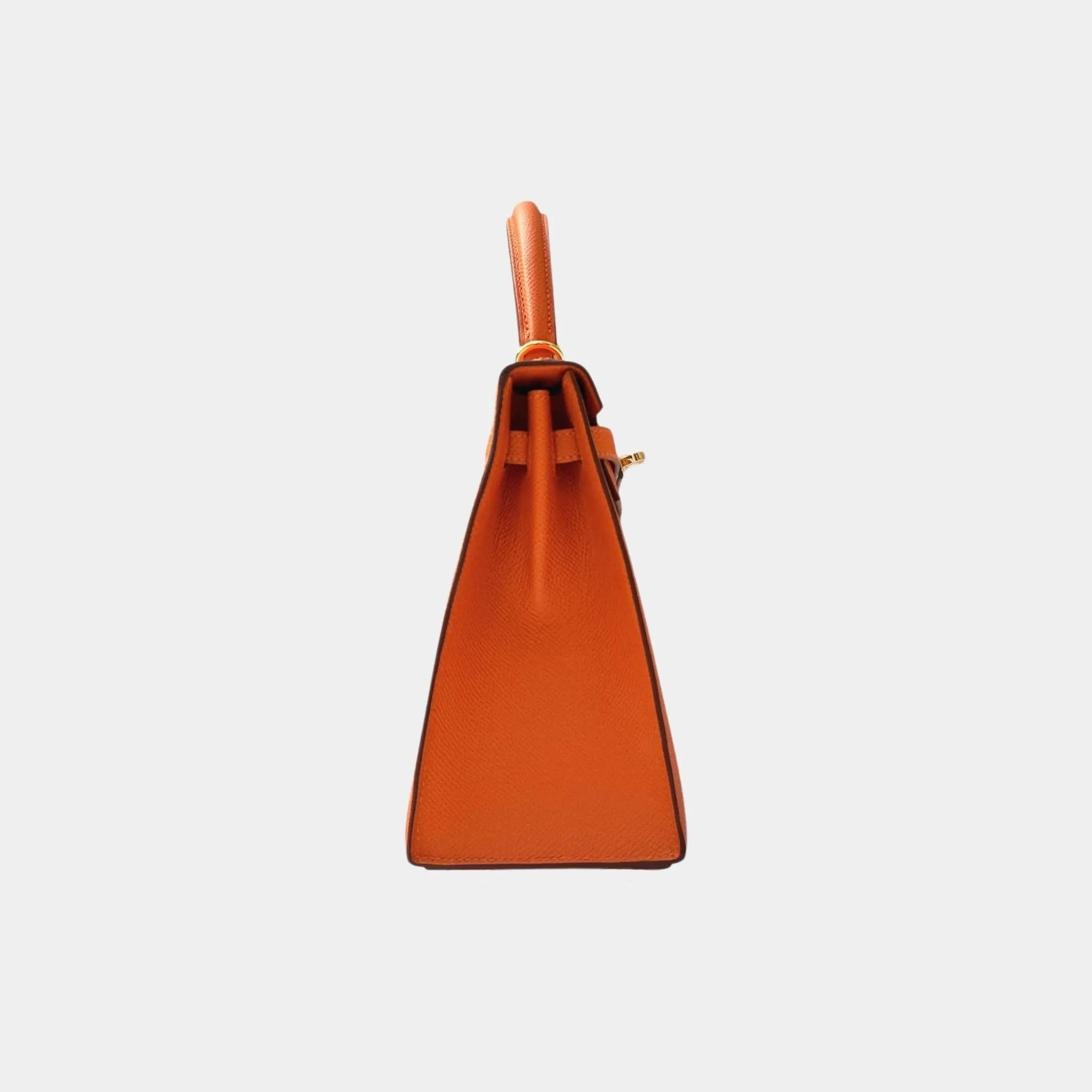 Kelly 25 Epsom Orange H Ghw Hermes – Гарантія оригінальності – детальний вид