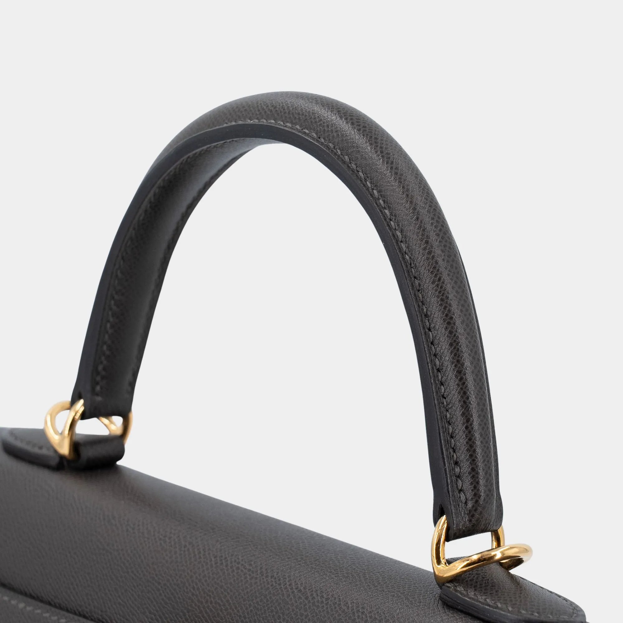 Оригінальна Kelly 25 Madame Graphite Ghw Hermes – збільшений вид