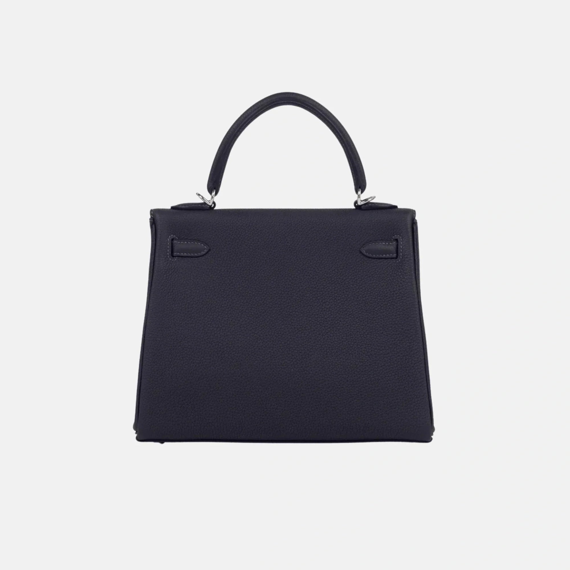 Оригінальна Kelly 25 Togo Bleu Nuit Phw Hermes – вид ззаду