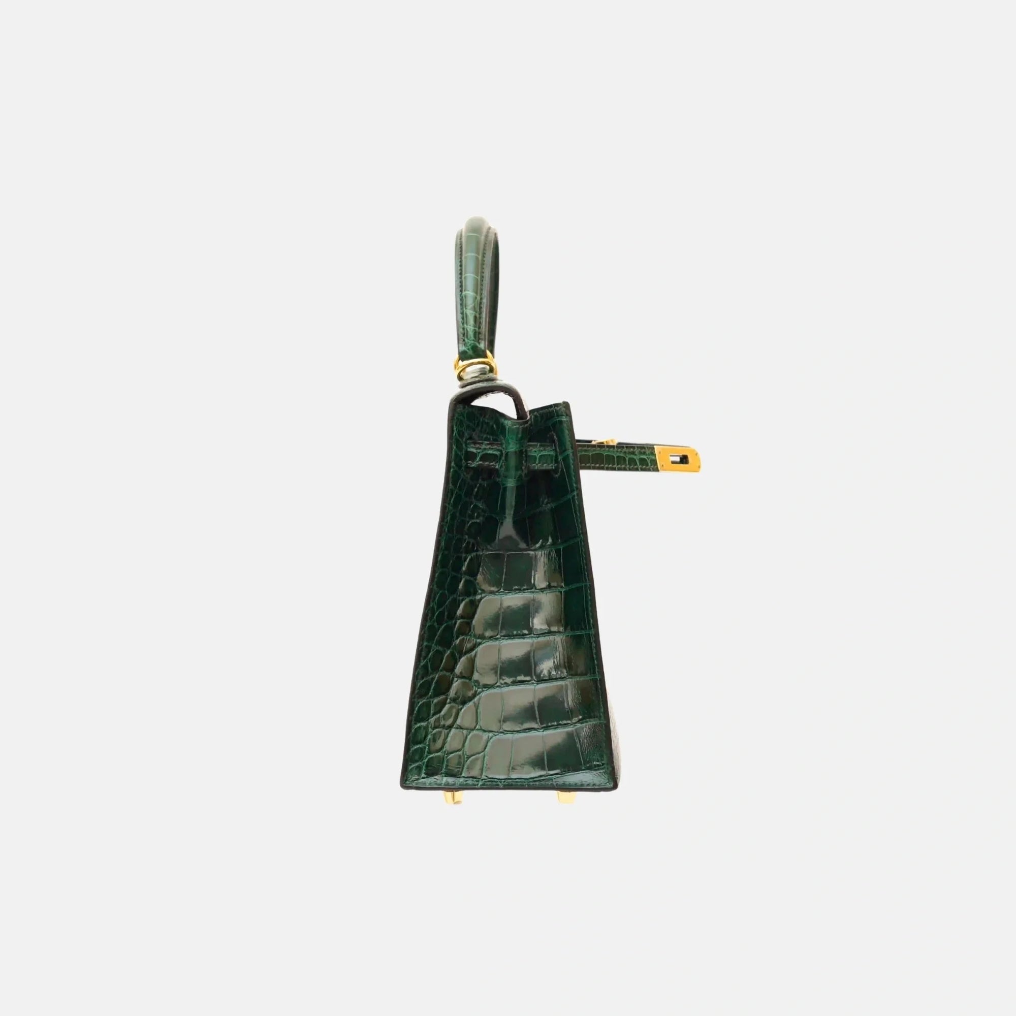 Kelly 25 Vert Fonce Shiny Alligator Ghw Hermes оригінал – Купити в Україні – детальний вид
