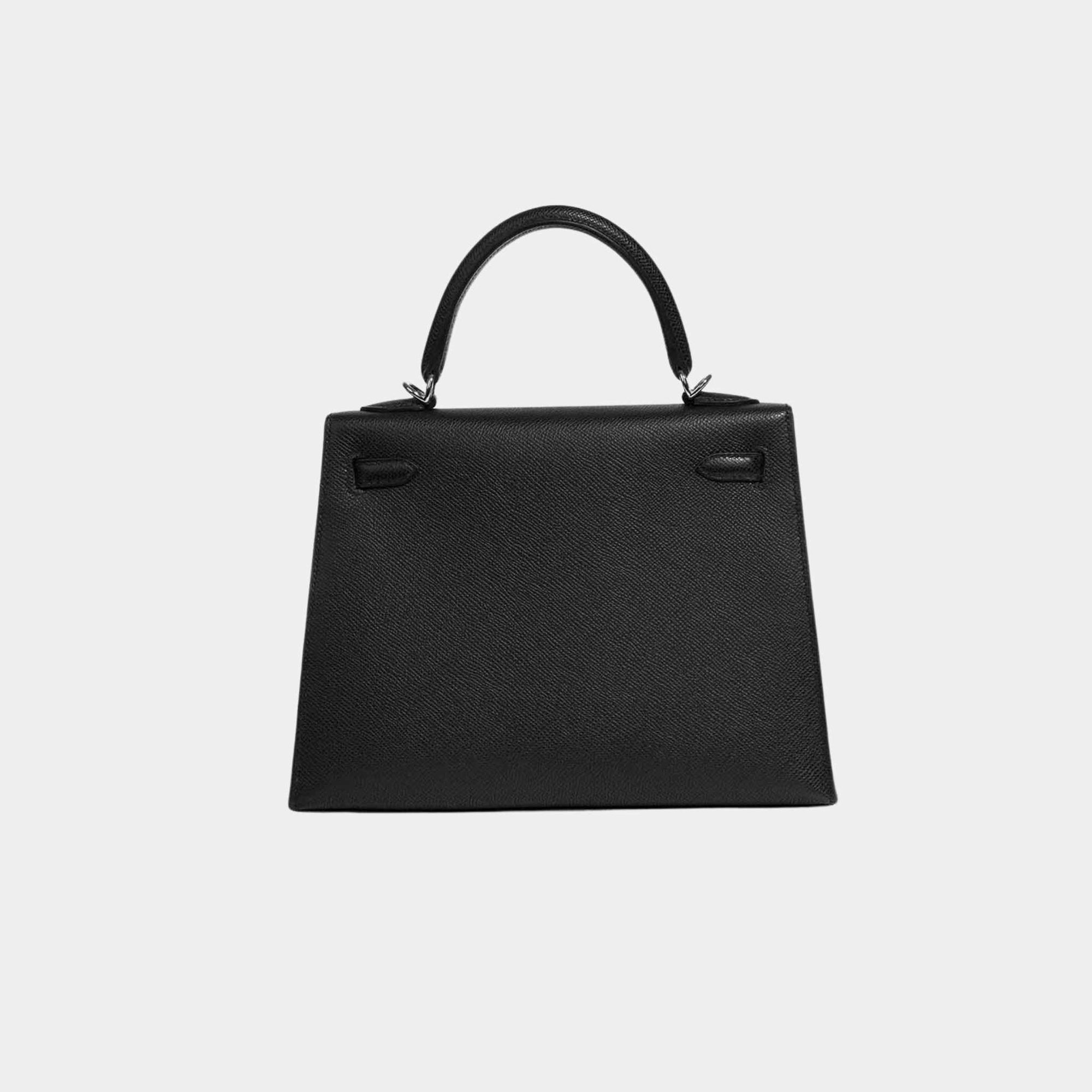 Оригінальна Kelly 28 Epsom Black Phw Hermes – детальний вид