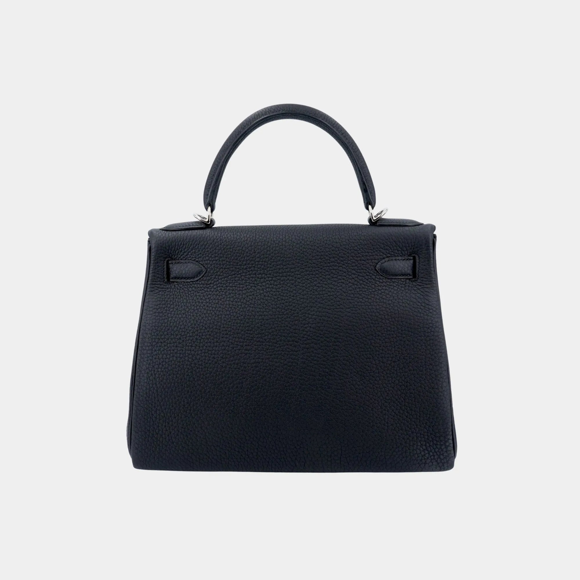 Kelly 28 Togo Black Phw Hermes оригінал – Купити в Україні – вид ззаду