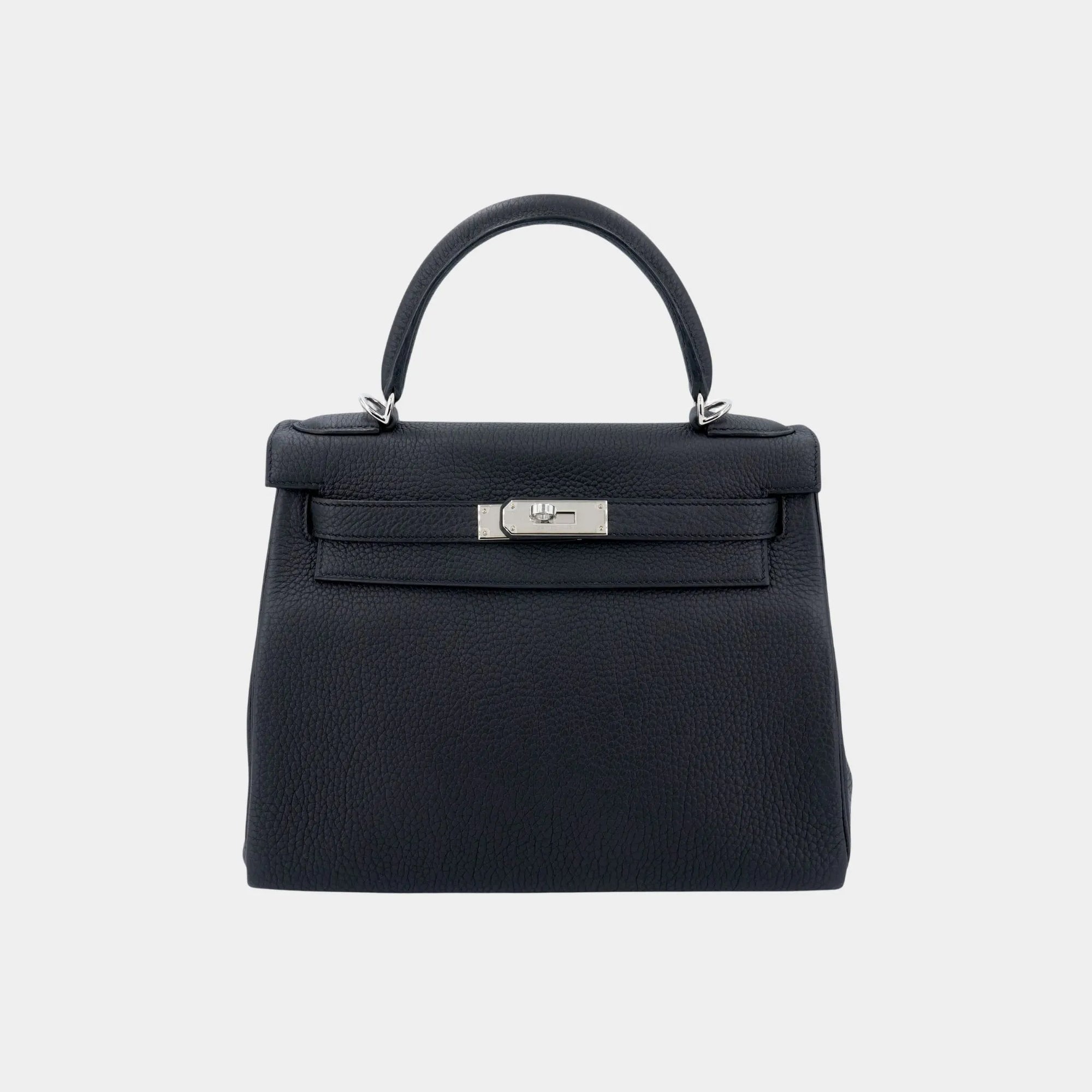 Kelly 28 Togo Black Phw Hermes оригінал – Купити в Україні – боковий вид