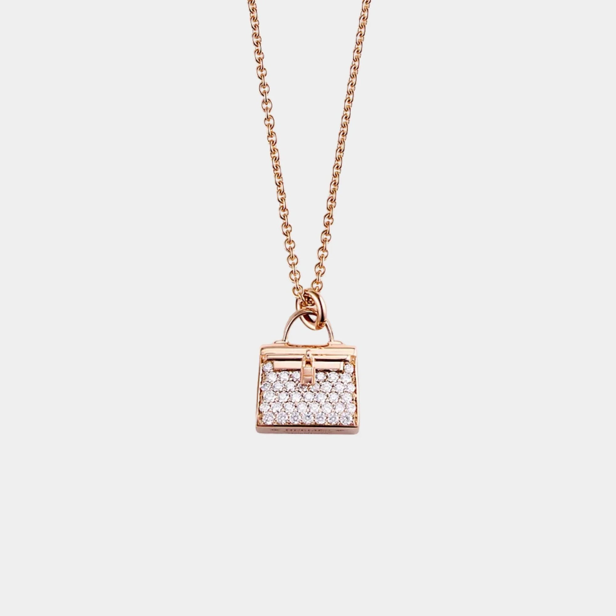 Kelly Amulets Pendant Rose Gold Hermes – Гарантія оригінальності – вид ззаду