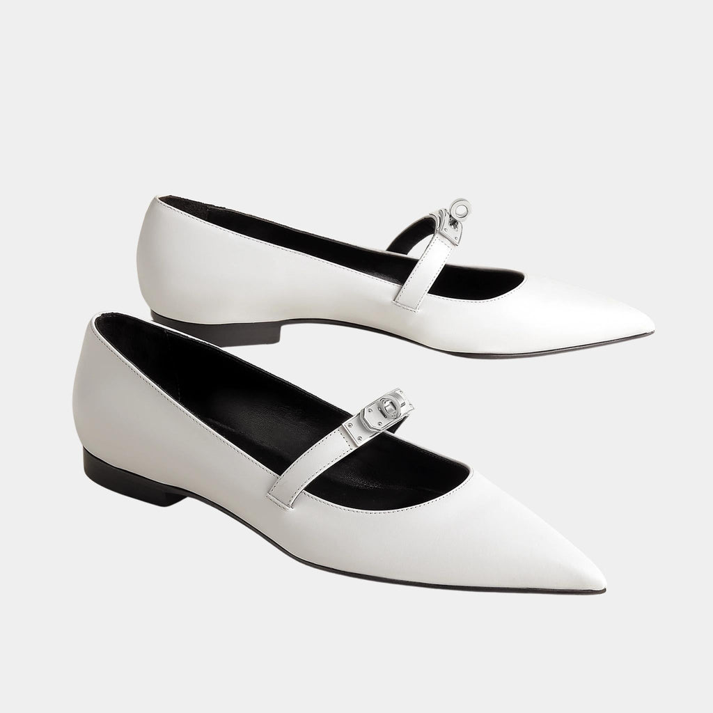 Оригінальна Kelly Ballerinas Calfskin Hermes – боковий вид