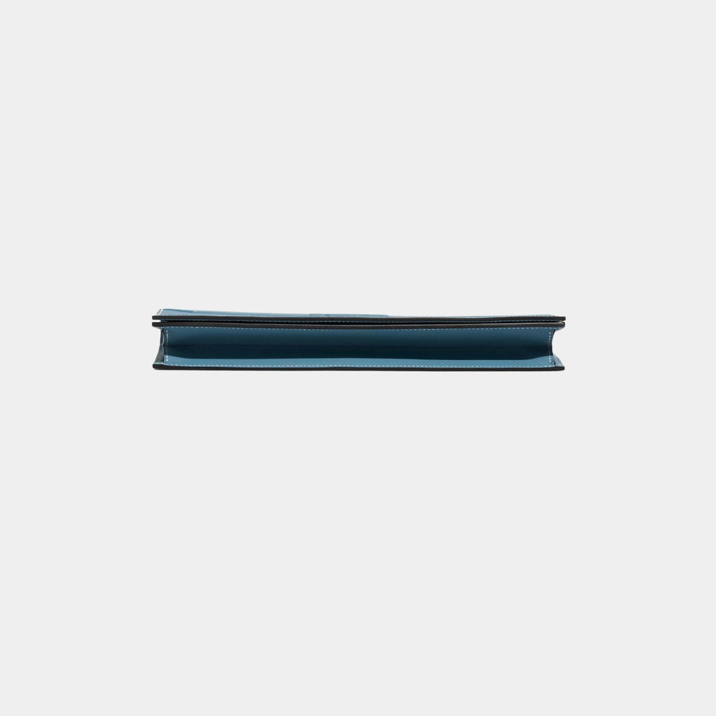 Оригінальна Kelly Cut Shadow Clutch Swift Bleu Jean Hermes – вид ззаду