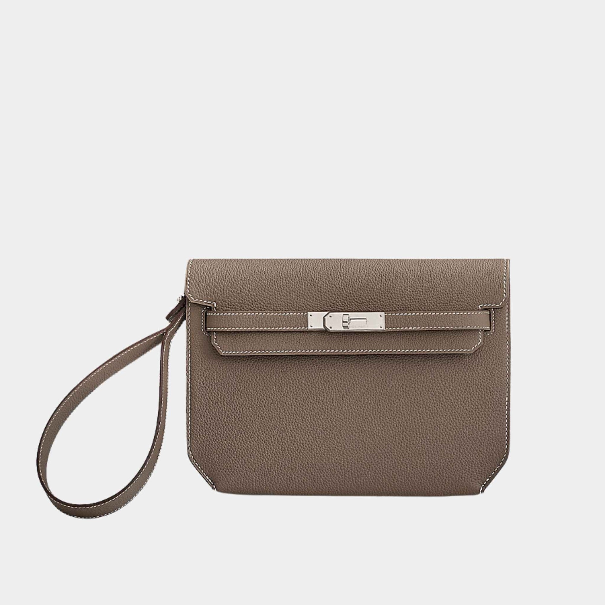 Оригінальна Kelly Depeches 25 Etoupe Phw Hermes – боковий вид