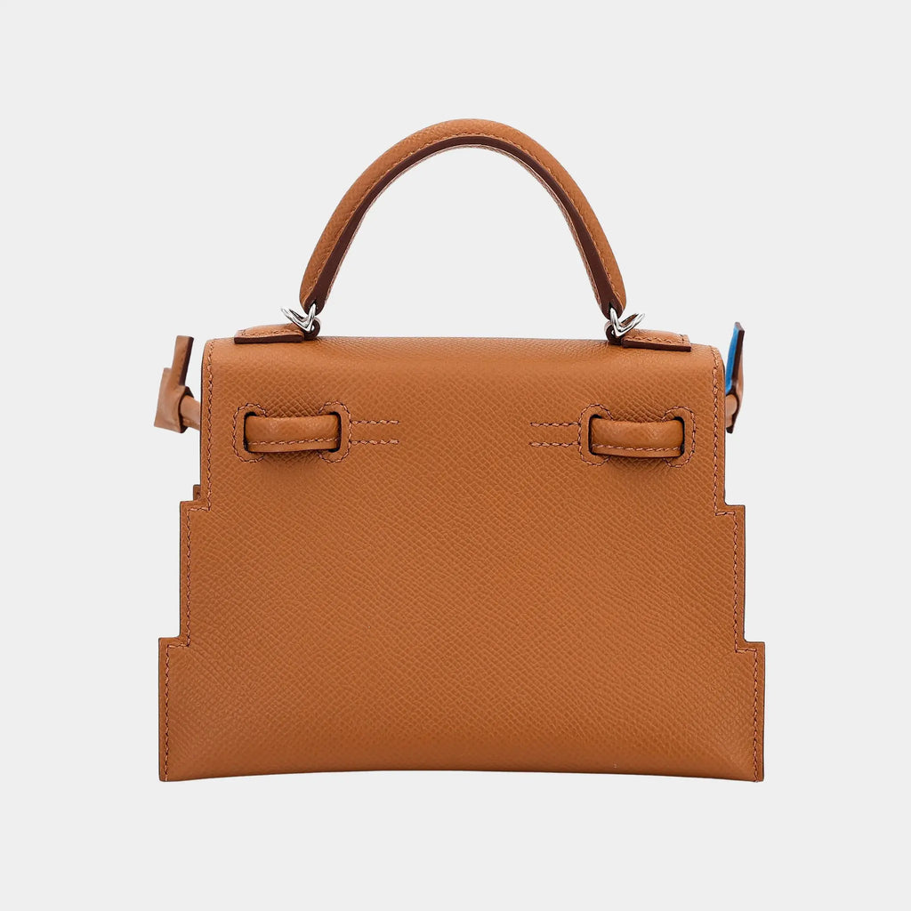 Оригінальна Kelly Doll Epsom Gold Hermes – вид ззаду