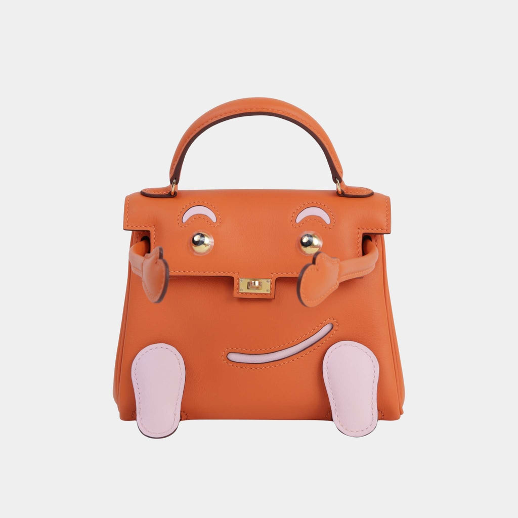 Оригінальна Kelly Doll Swift Orange Hermes – боковий вид