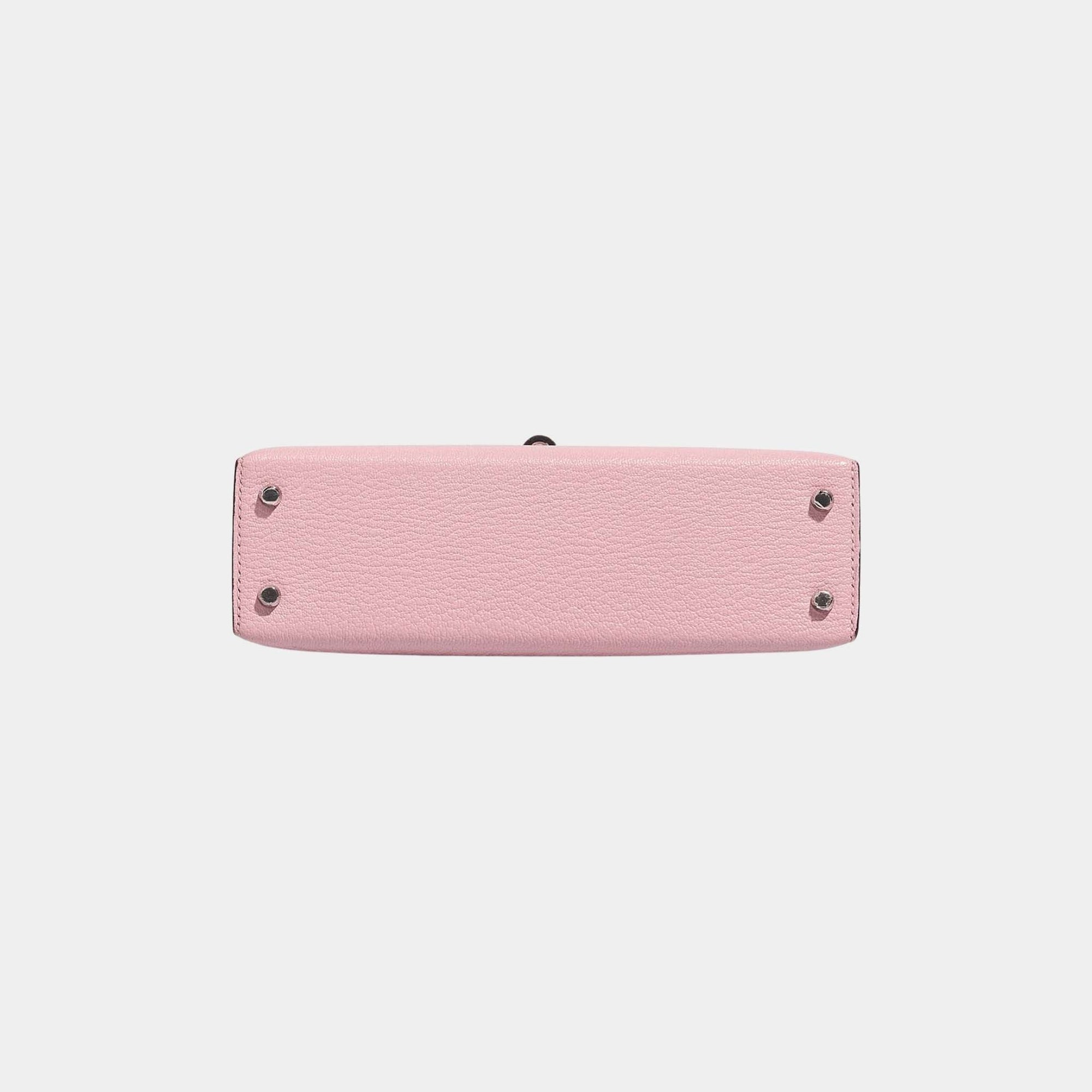 Оригінальна Kelly Mini Chevre Rose Sakura Phw Hermes – детальний вид