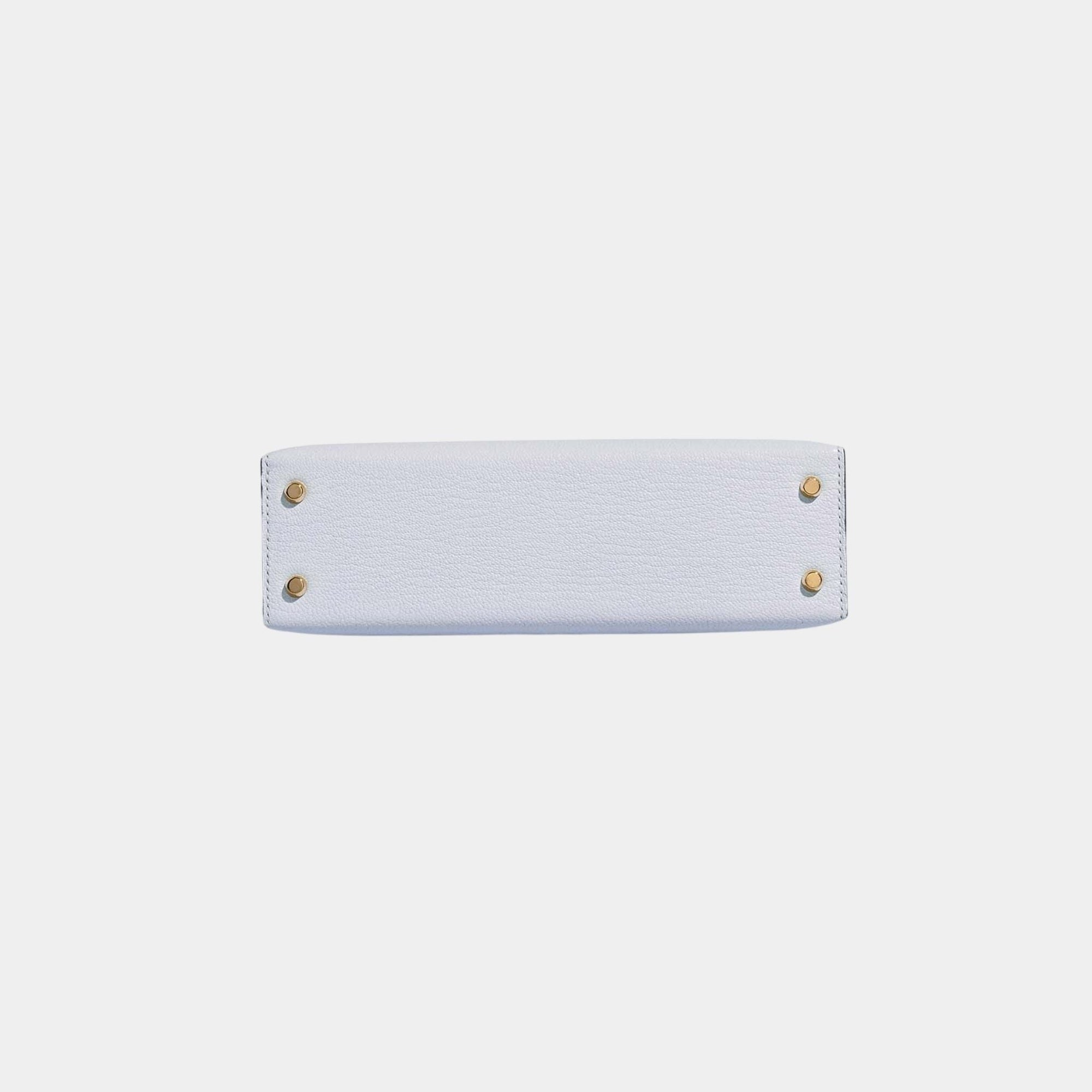 Оригінальна Kelly Mini II 20 Chevre Mysore Blue Brume Hermes – збільшений вид