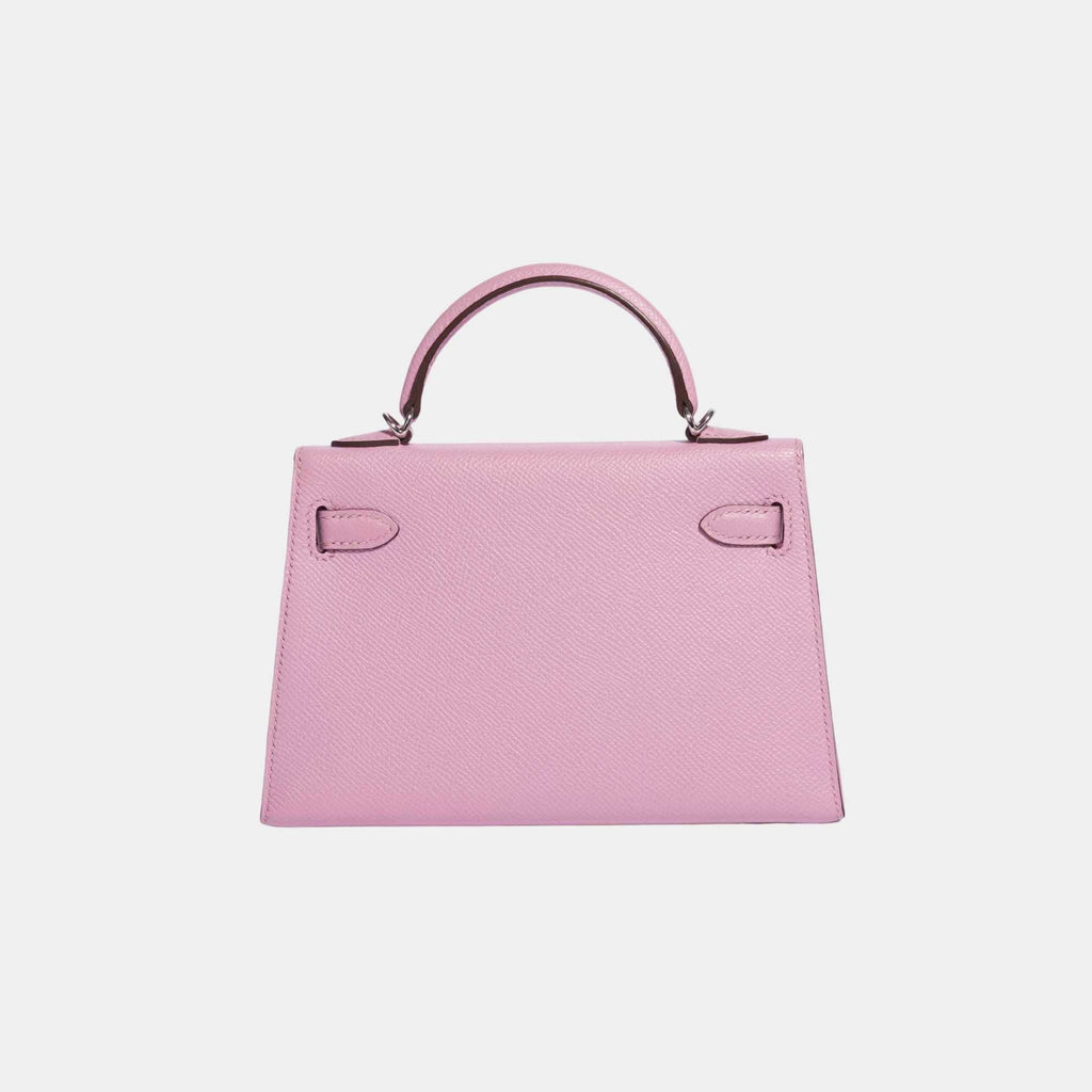 Оригінальна Kelly Mini II 20 Epsom Mauve Sylvestre Phw Hermes – детальний вид