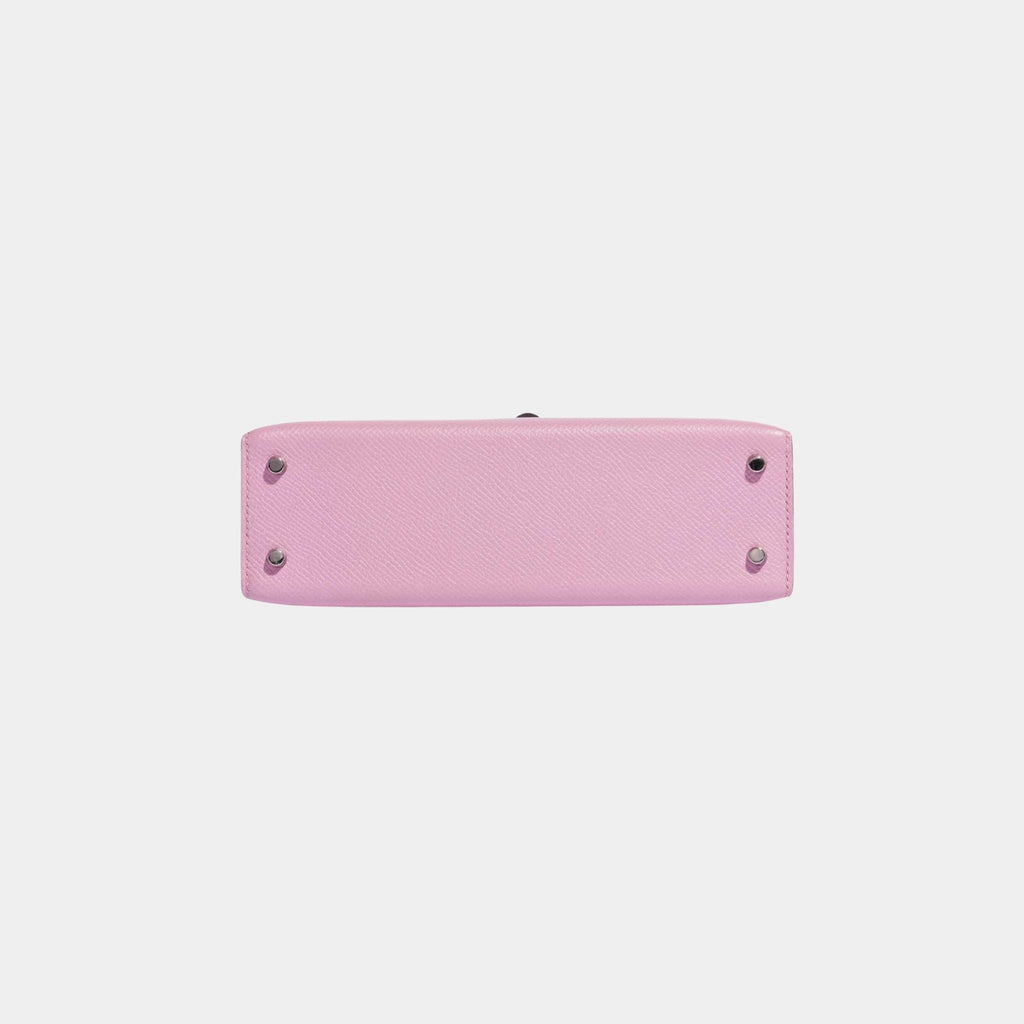 Оригінальна Kelly Mini II 20 Epsom Mauve Sylvestre Phw Hermes – збільшений вид