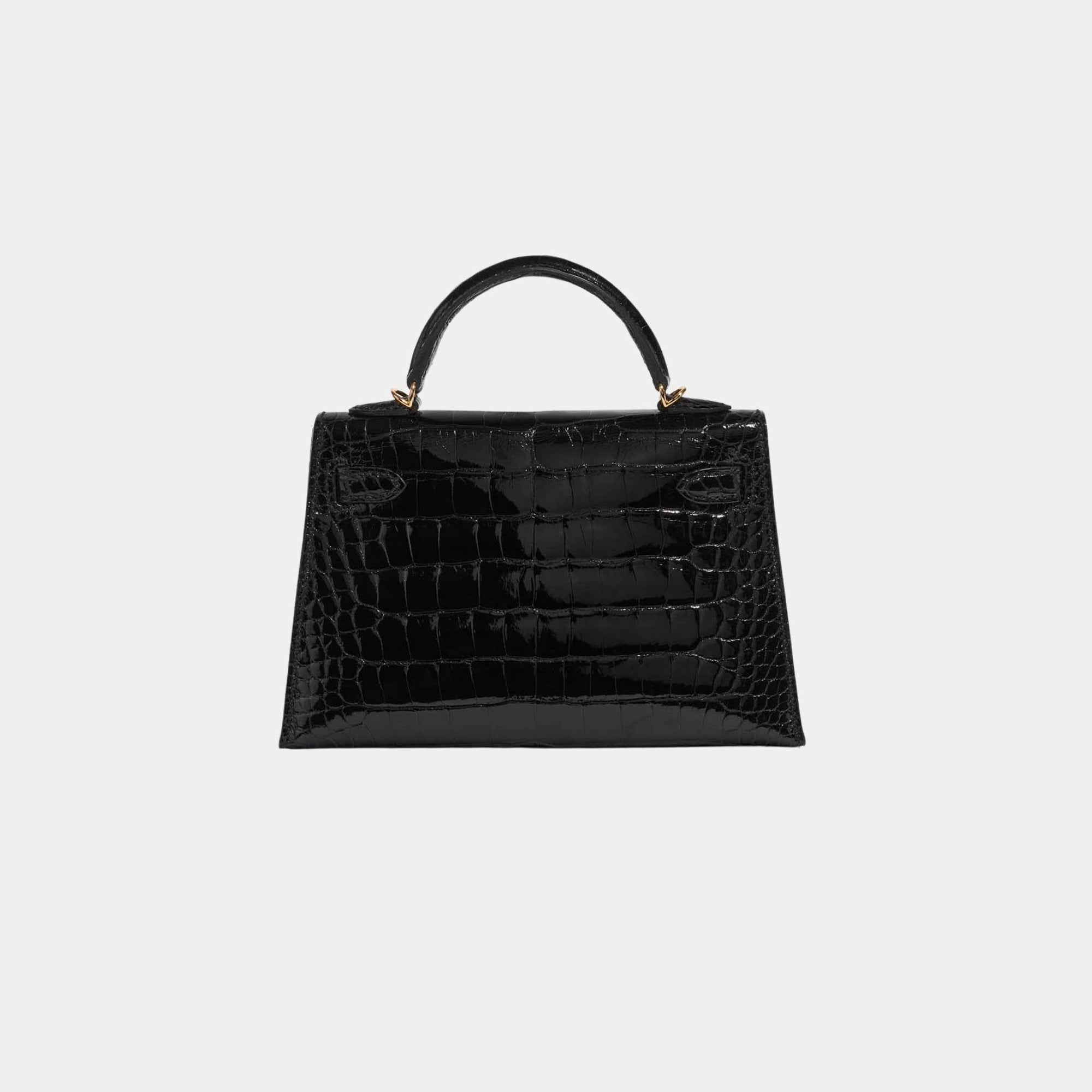 Kelly Mini II 20 Shiny Alligator Black Hermes оригінал – Купити в Україні – детальний вид