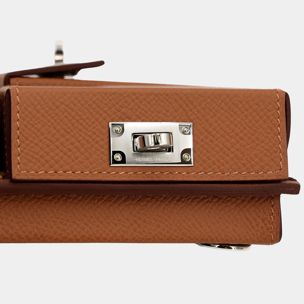 Оригінальна Kelly Multipocket To Go Pouch Epsom Gold Phw Hermes – збільшений вид