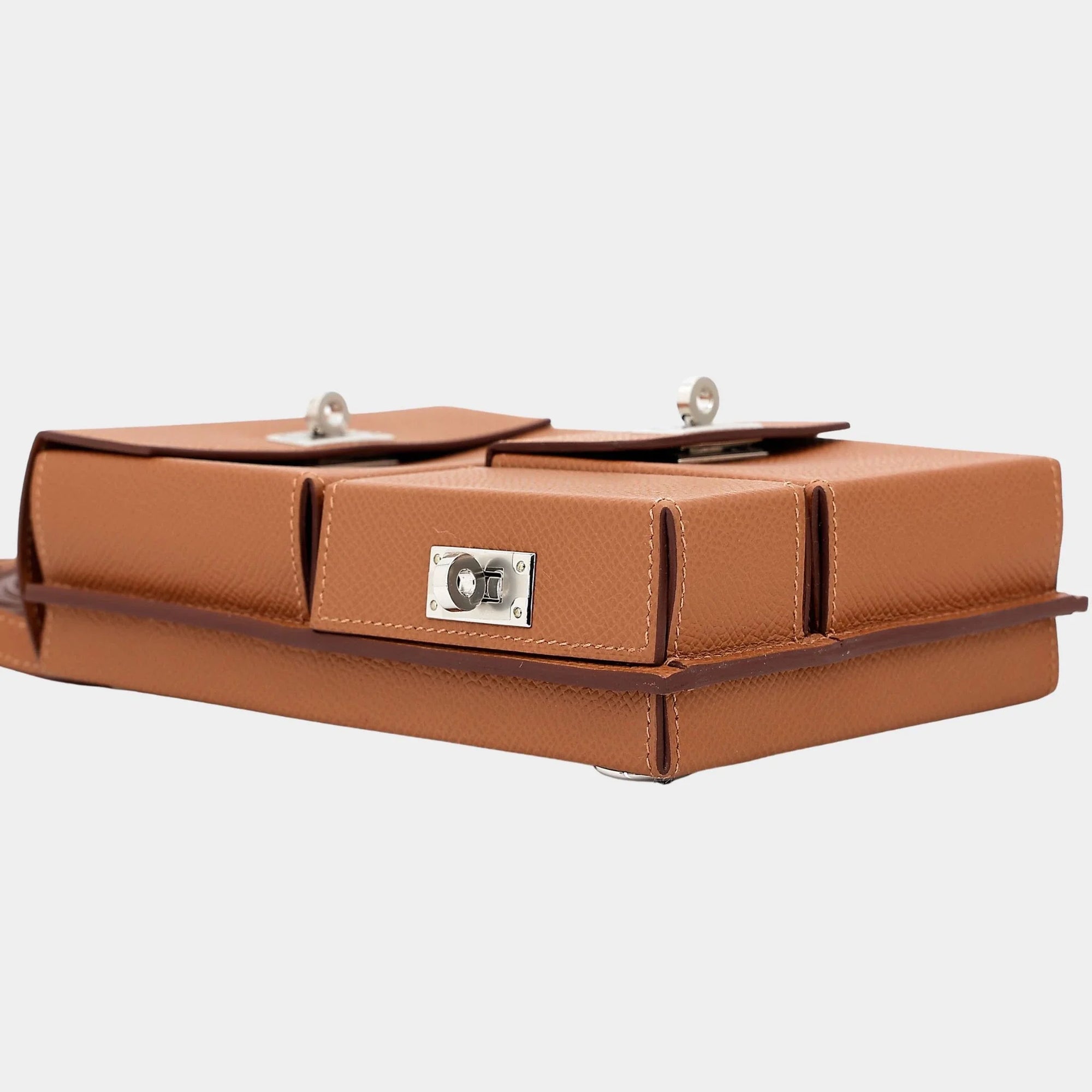 Оригінальна Kelly Multipocket To Go Pouch Epsom Gold Phw Hermes – детальний вид