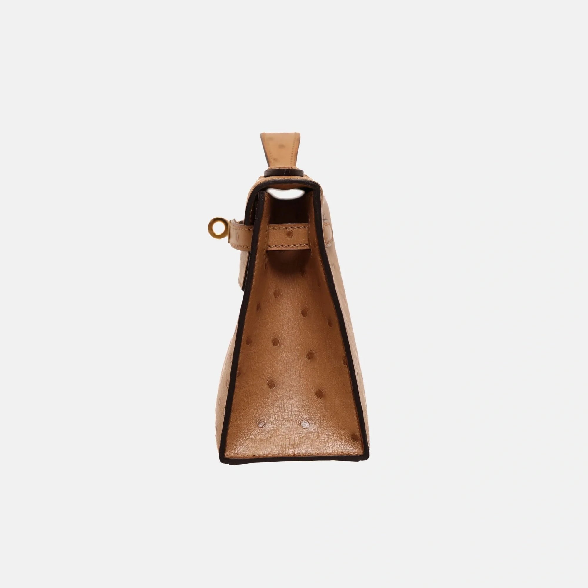 Оригінальна Kelly Pochette Chai Ostrich Ghw Hermes – детальний вид