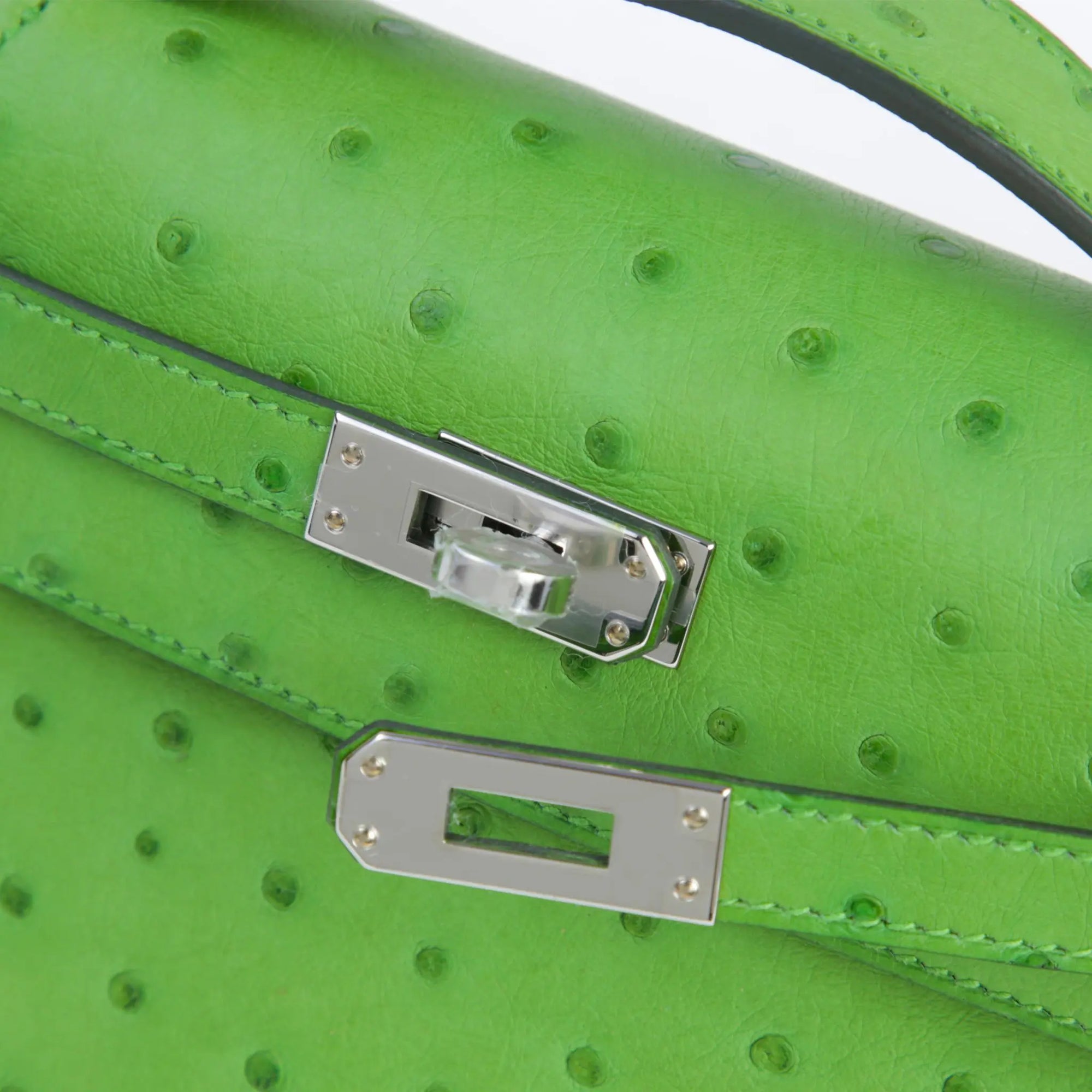 Kelly Pochette Ostrich Vert Yucca Phw Hermes оригінал – Купити в Україні – збільшений вид