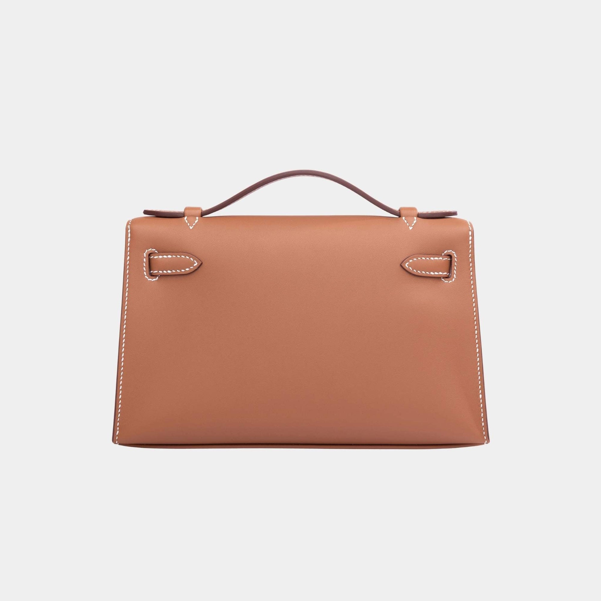 Kelly Pochette Swift Gold Phw Hermes оригінал – Купити в Україні – вид ззаду