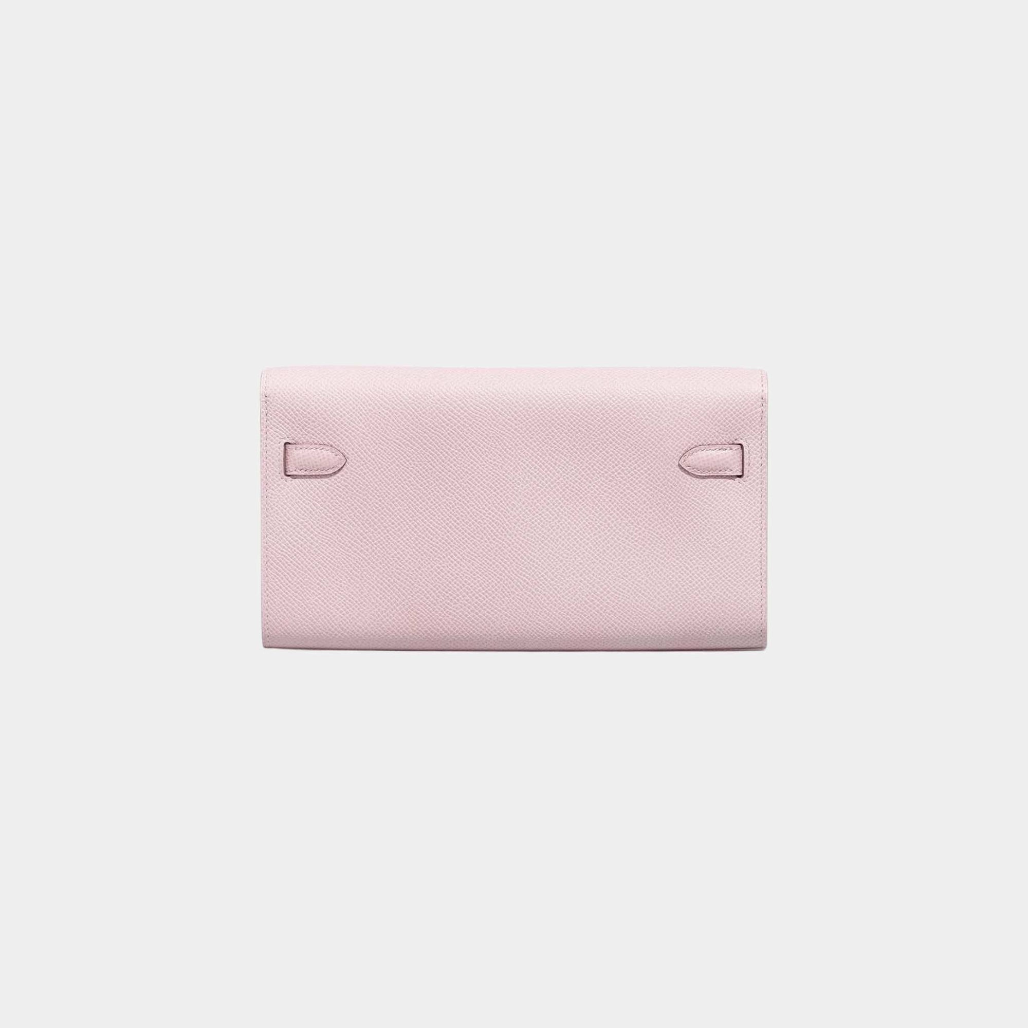 Kelly To Go Wallet Epsom Mauve Pale Hermes – Гарантія оригінальності – детальний вид