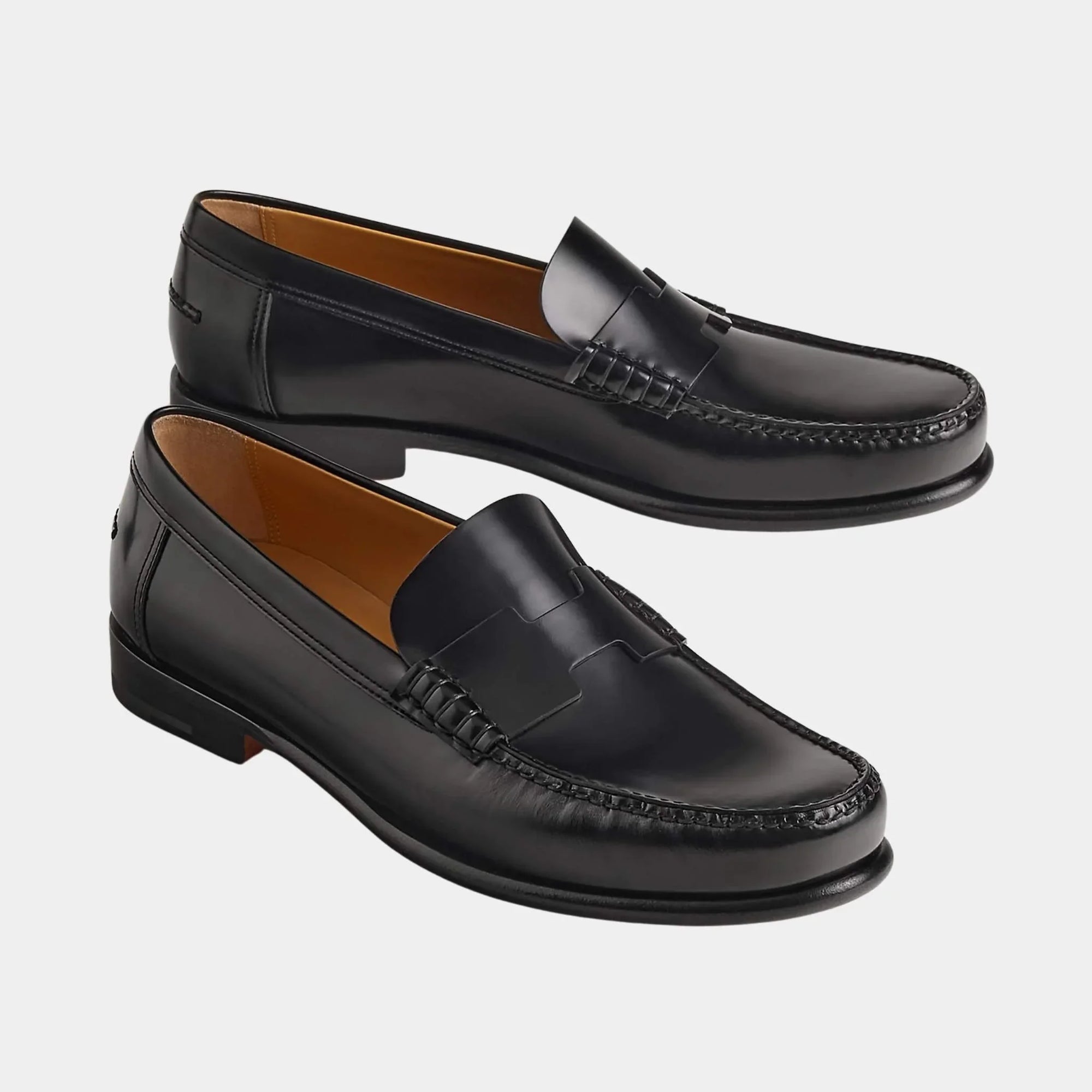 Kennedy Loafer In Toscan Calfskin Hermes – Гарантія оригінальності – боковий вид