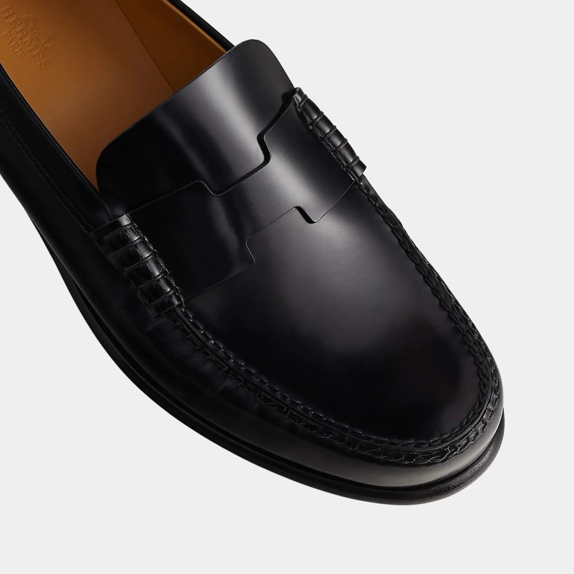 Kennedy Loafer In Toscan Calfskin Hermes – Гарантія оригінальності – детальний вид