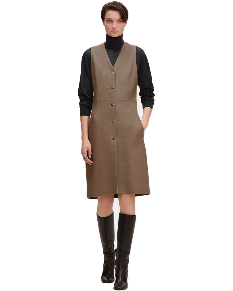 Long Vest In Washed Deerskin Hermes оригінал – Купити в Україні