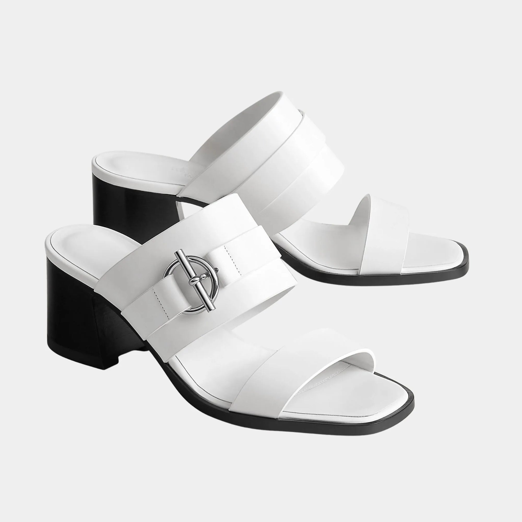 Kute 60 Heeled Sandals In Calfskin Hermes оригінал – Купити в Україні – збільшений вид