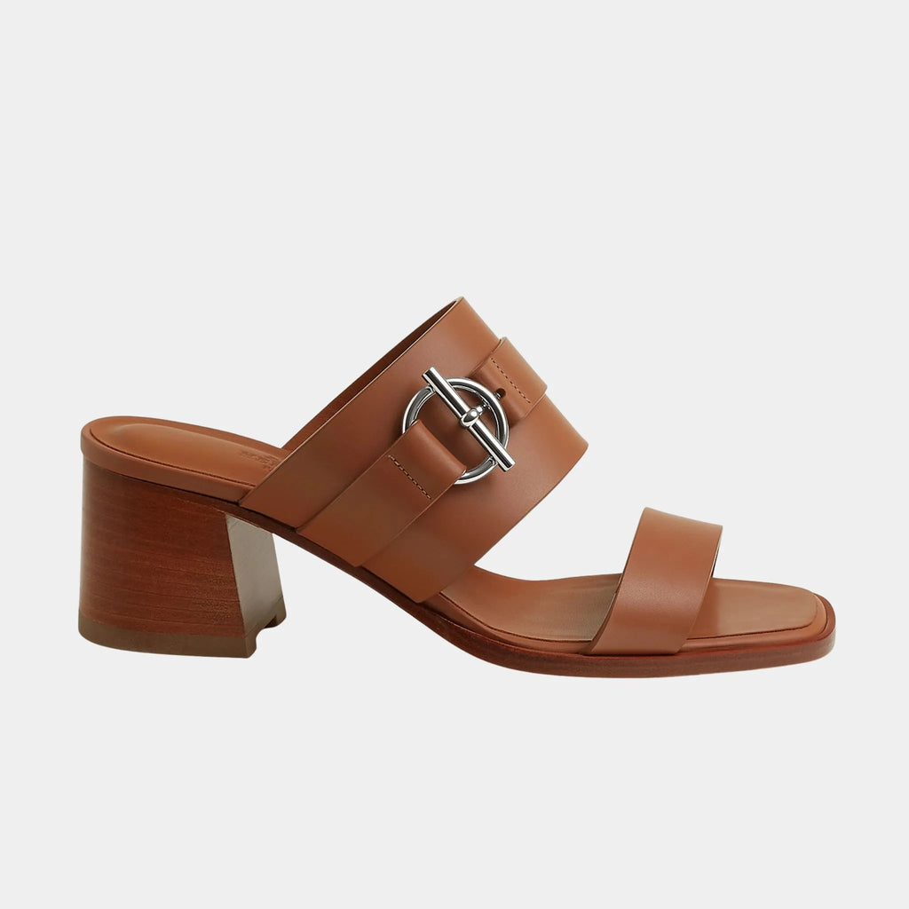 Kute 60 Heeled Sandals In Calfskin Hermes оригінал – Купити в Україні – вид ззаду