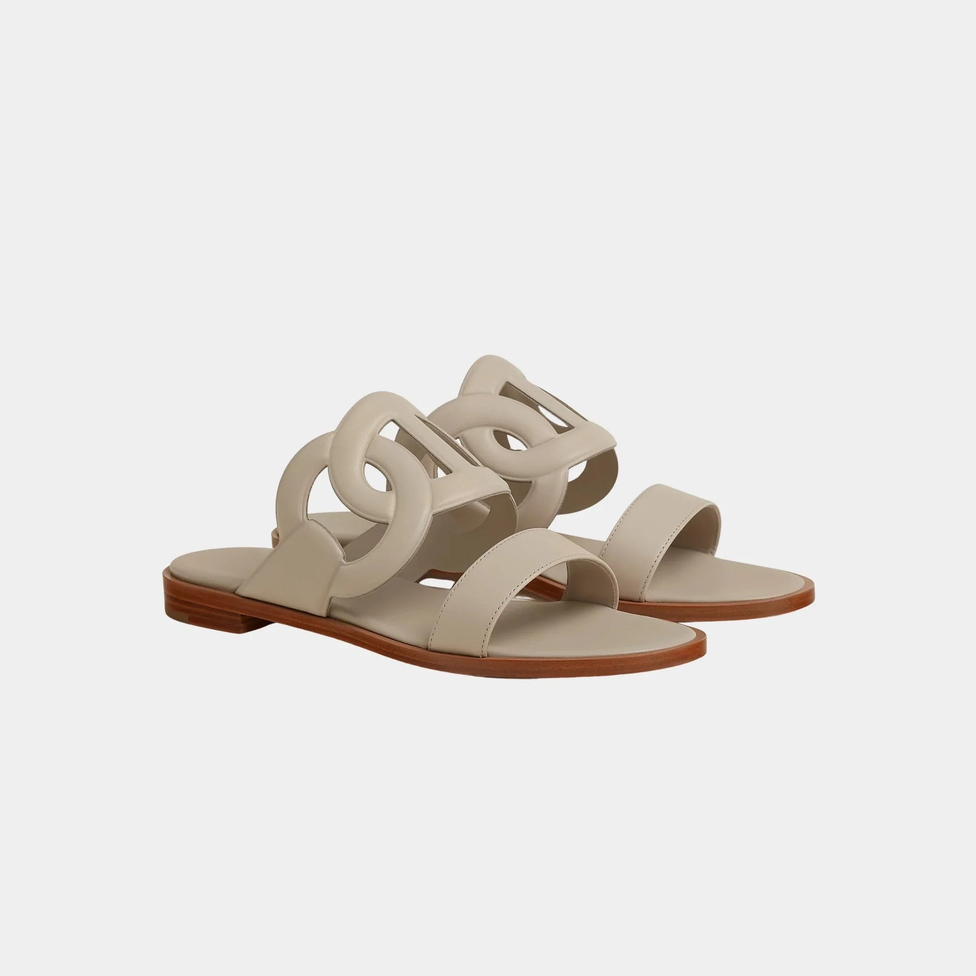 Оригінальна Lagoon Sandals In Nappa Leather Hermes – збільшений вид