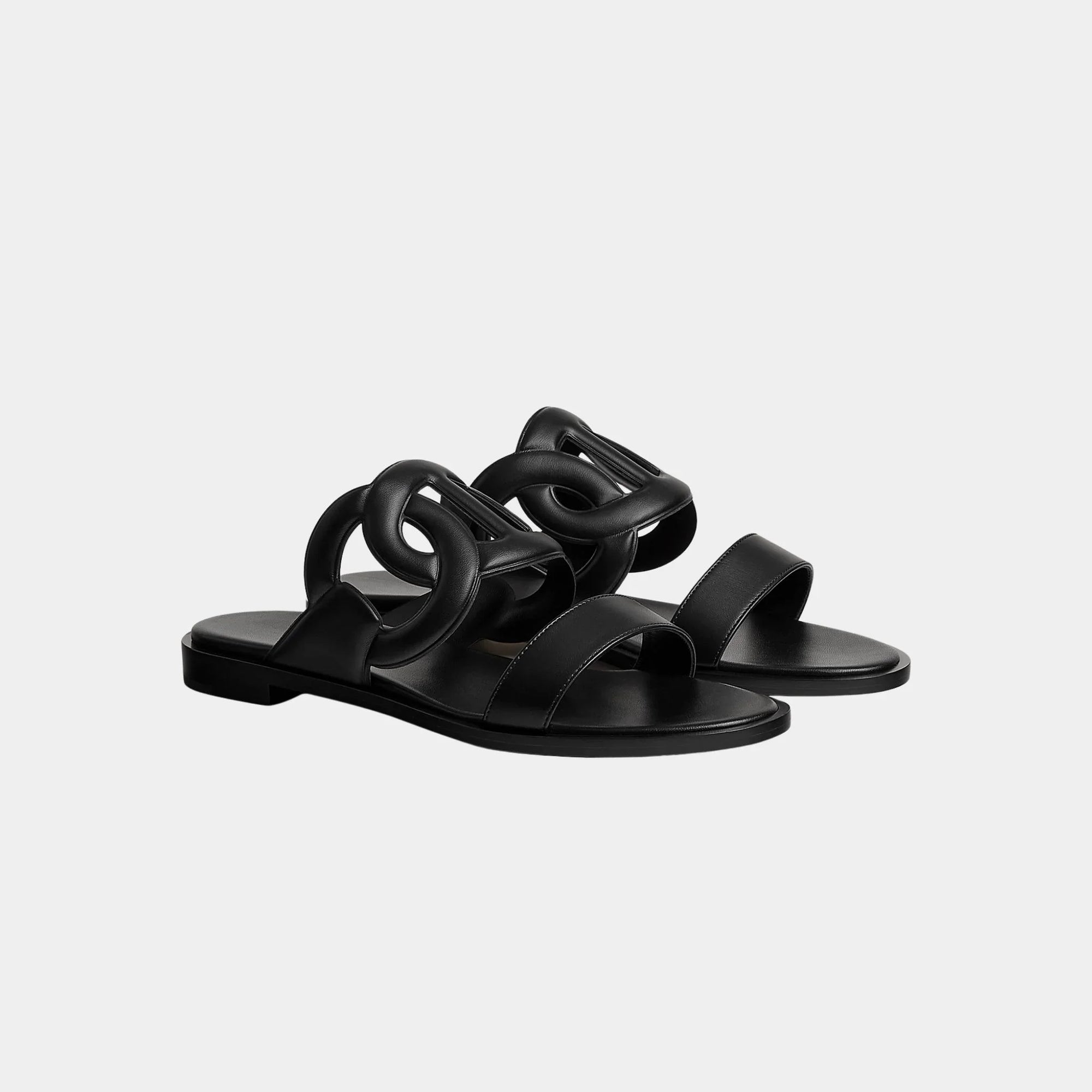 Оригінальна Lagoon Sandals In Nappa Leather Hermes – боковий вид