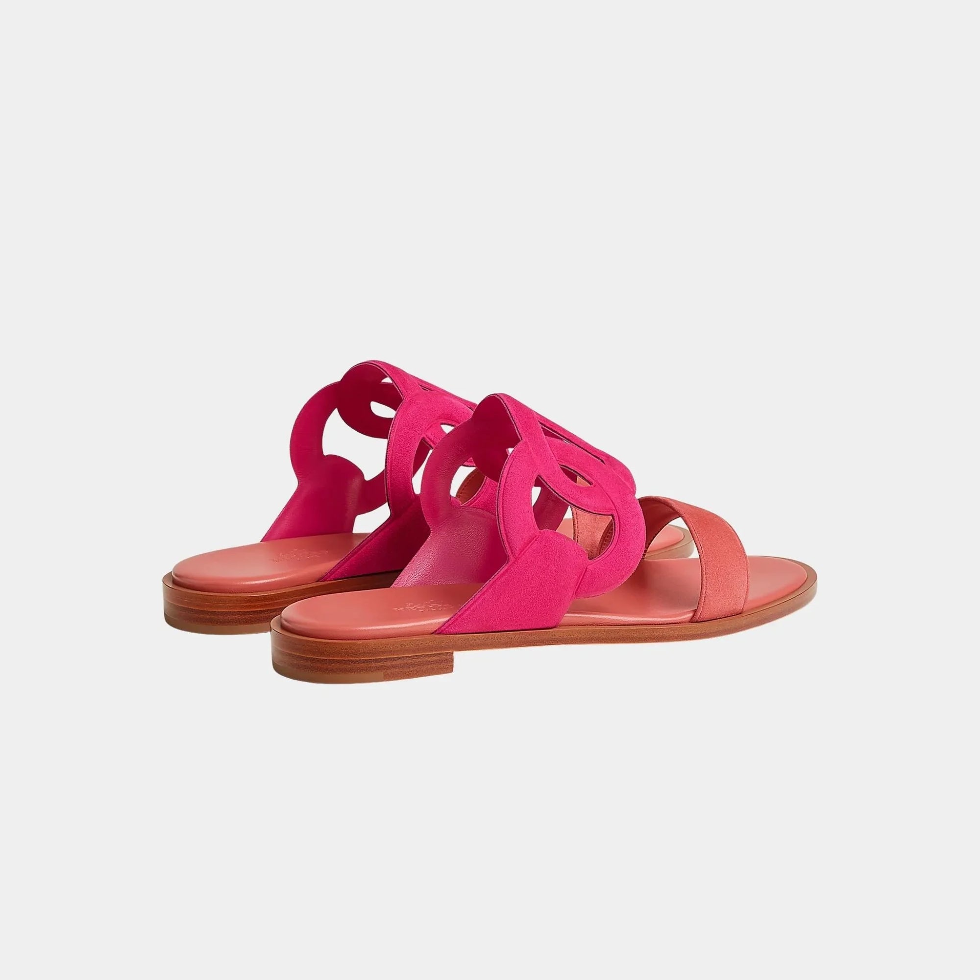 Оригінальна Lagoon Sandals Two-Tone Suede Goatskin Hermes – детальний вид