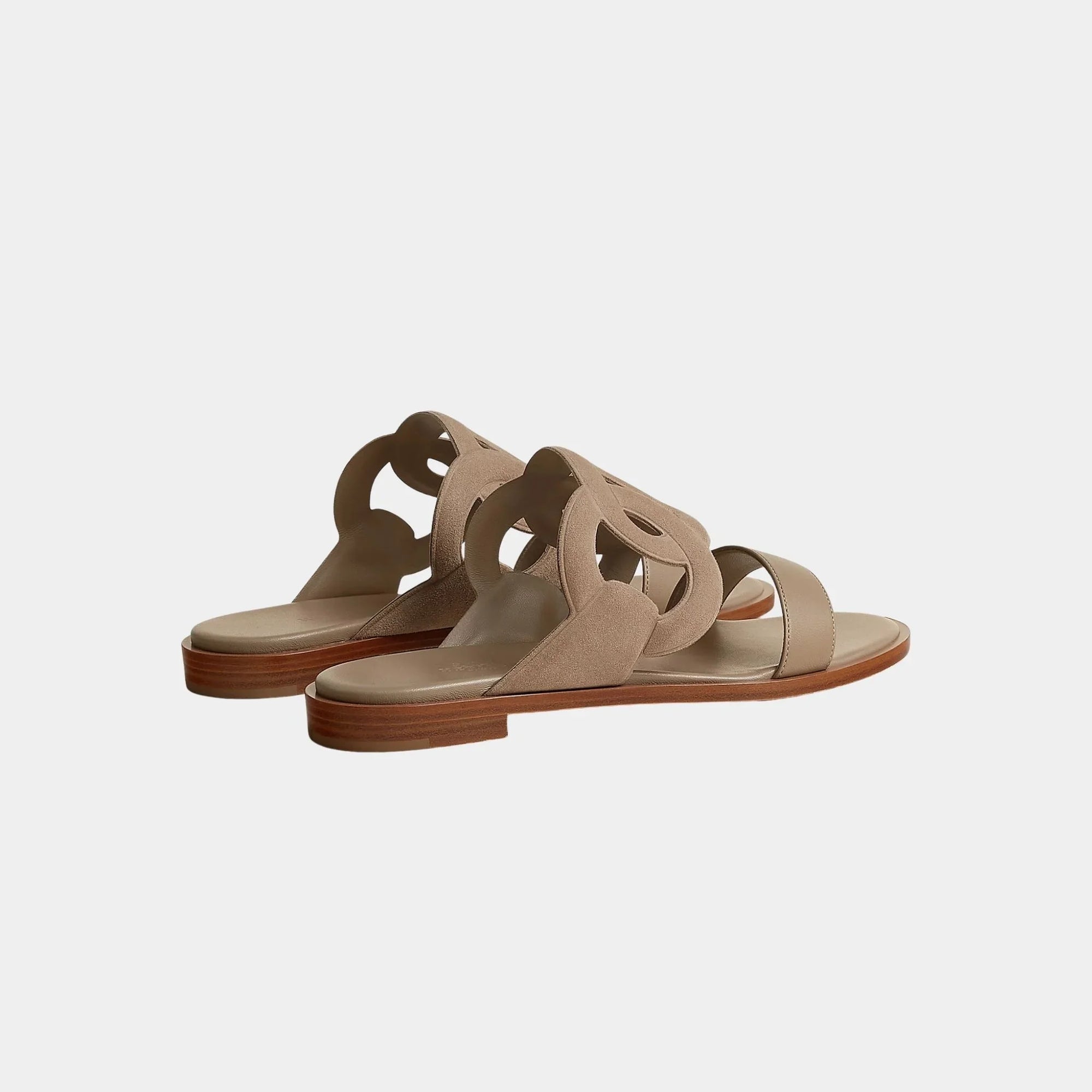 Lagune Sandals In Suede And Nappa Goatskin Hermes оригінал – Купити в Україні – детальний вид