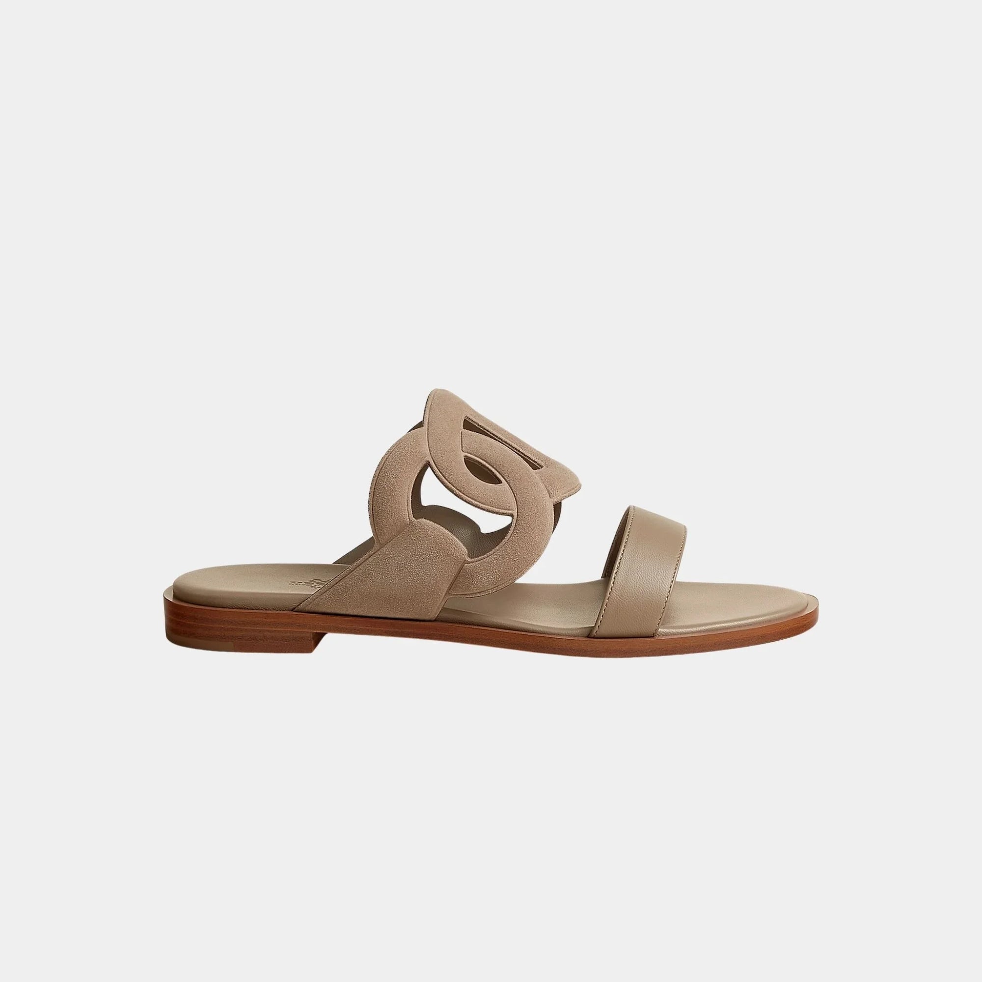Lagune Sandals In Suede And Nappa Goatskin Hermes оригінал – Купити в Україні – вид ззаду