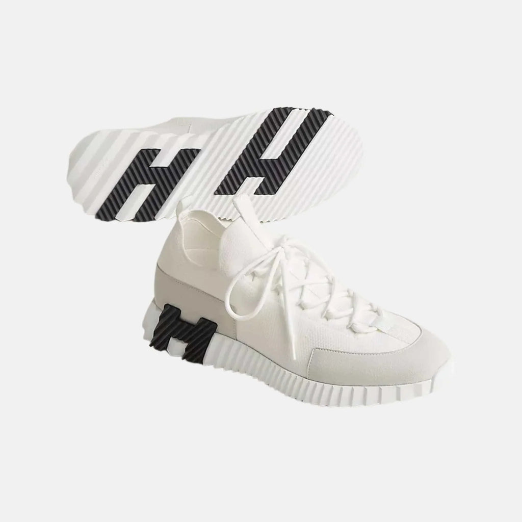 Lift Slip-On Sneaker Knit & Suede Goatskin Hermes – Гарантія оригінальності – вид ззаду