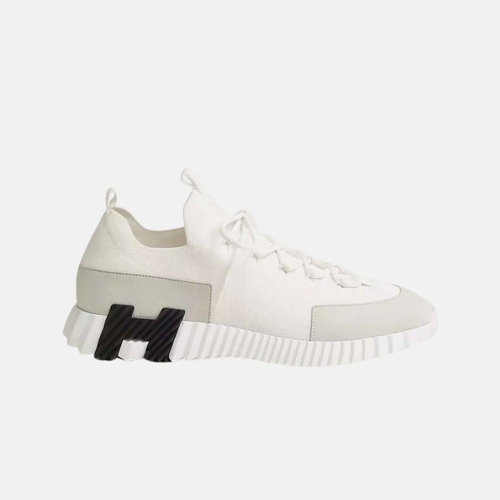 Lift Slip-On Sneaker Knit & Suede Goatskin Hermes – Гарантія оригінальності – боковий вид