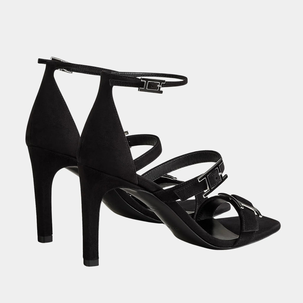 LIV 90 High Heel Sandal In Suede Goatskin Hermes – Гарантія оригінальності – детальний вид