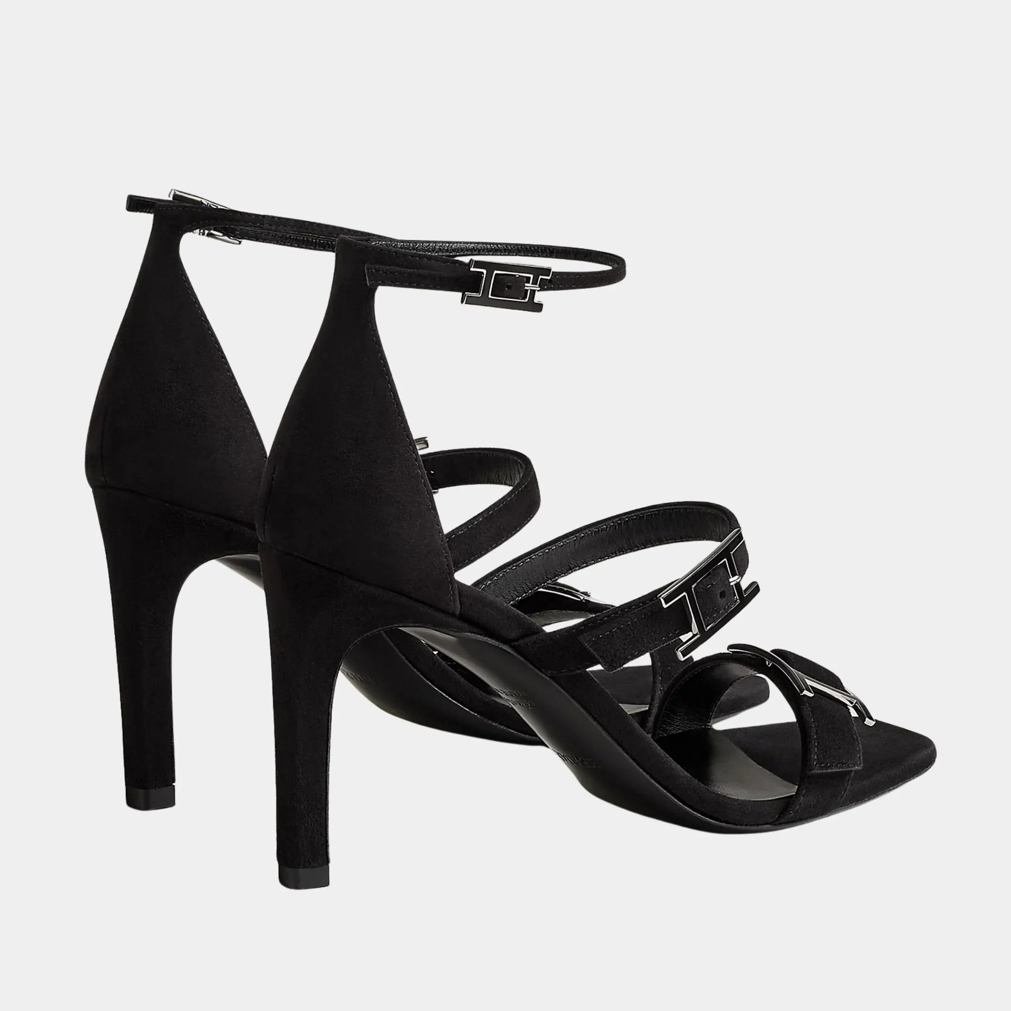 LIV 90 High Heel Sandal In Suede Goatskin Hermes – Гарантія оригінальності – детальний вид