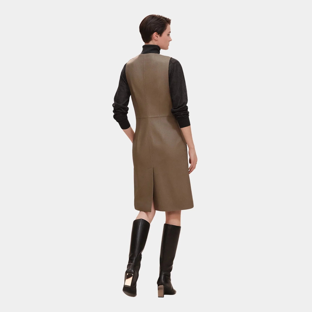 Long Vest In Washed Deerskin Hermes оригінал – Купити в Україні – вид ззаду